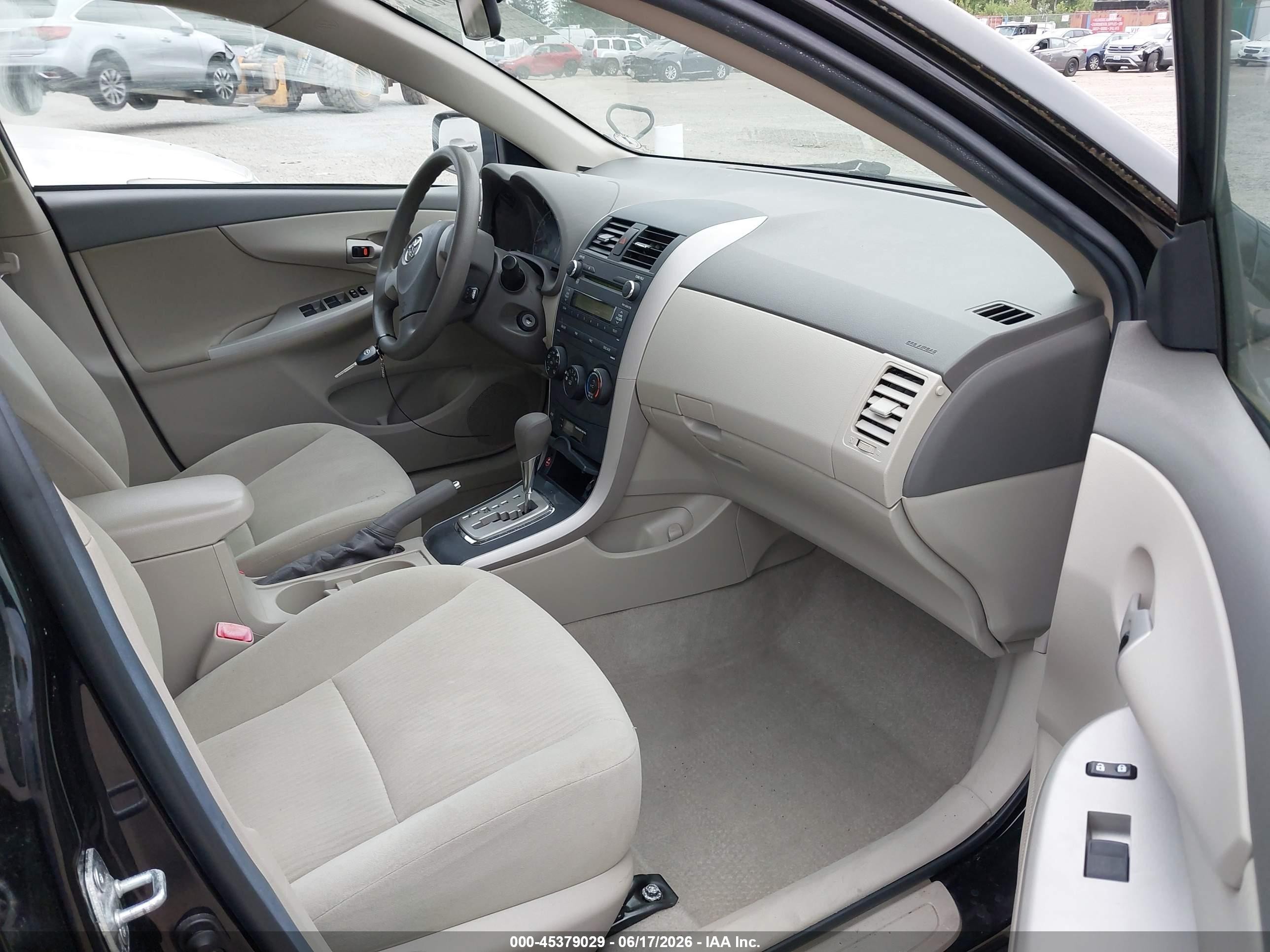 2010 Toyota Corolla Le Black vin: 2T1BU4EE6AC374547