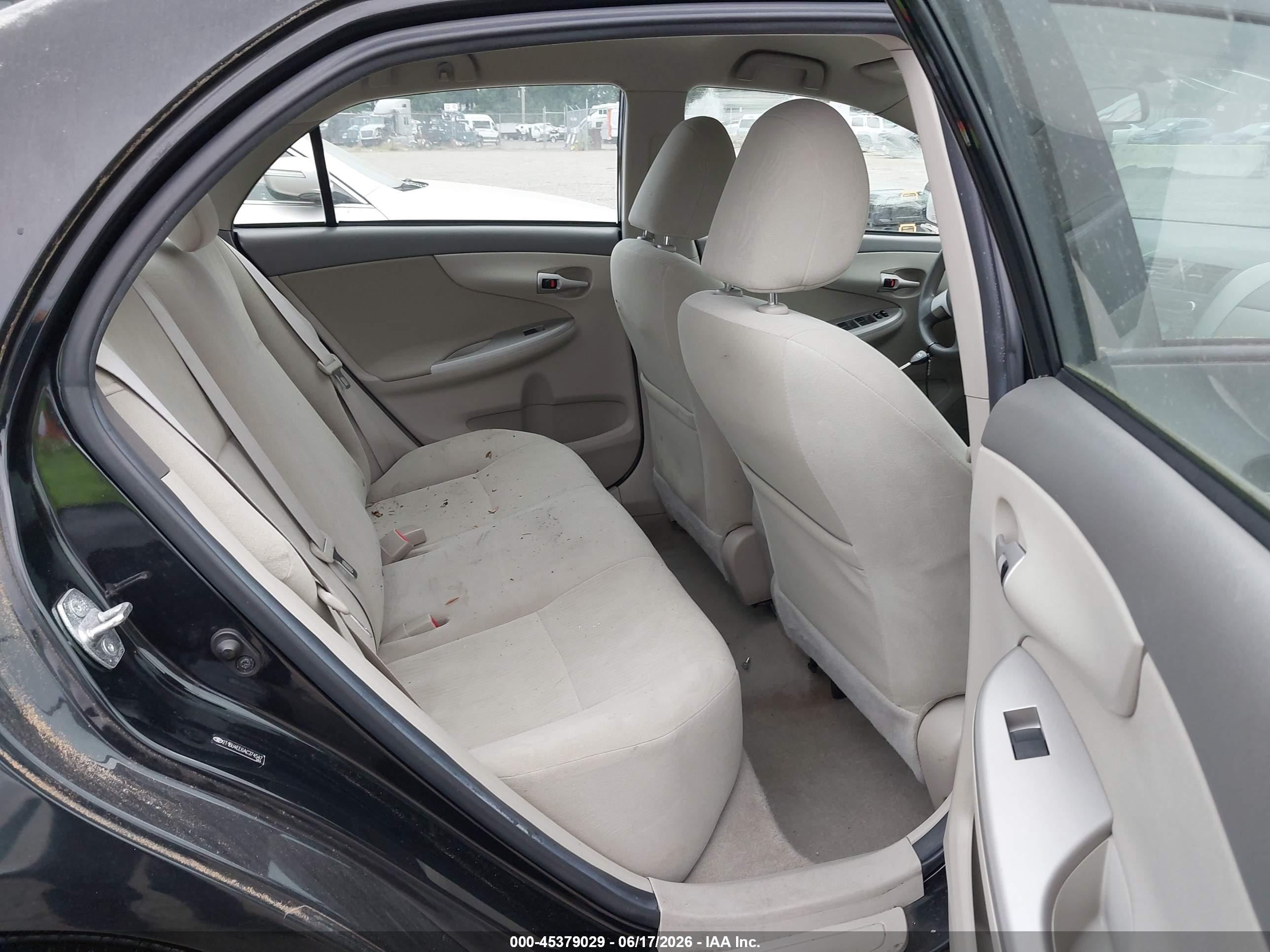 2010 Toyota Corolla Le Black vin: 2T1BU4EE6AC374547