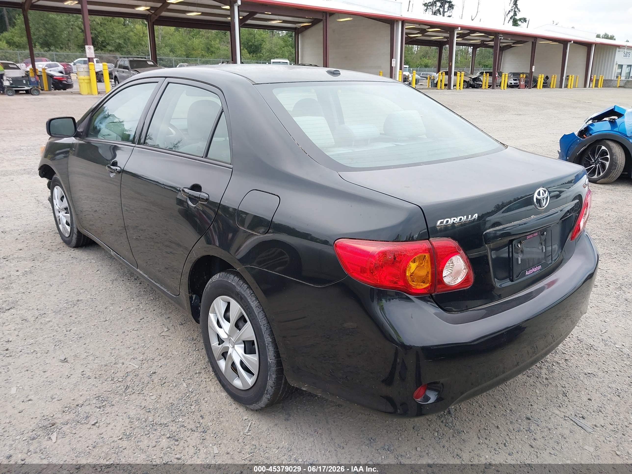 2010 Toyota Corolla Le Black vin: 2T1BU4EE6AC374547