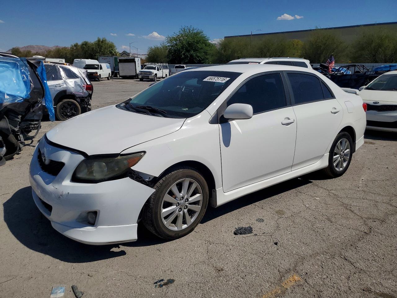2010 Toyota Corolla S White vin: 2T1BU4EE6AC379263