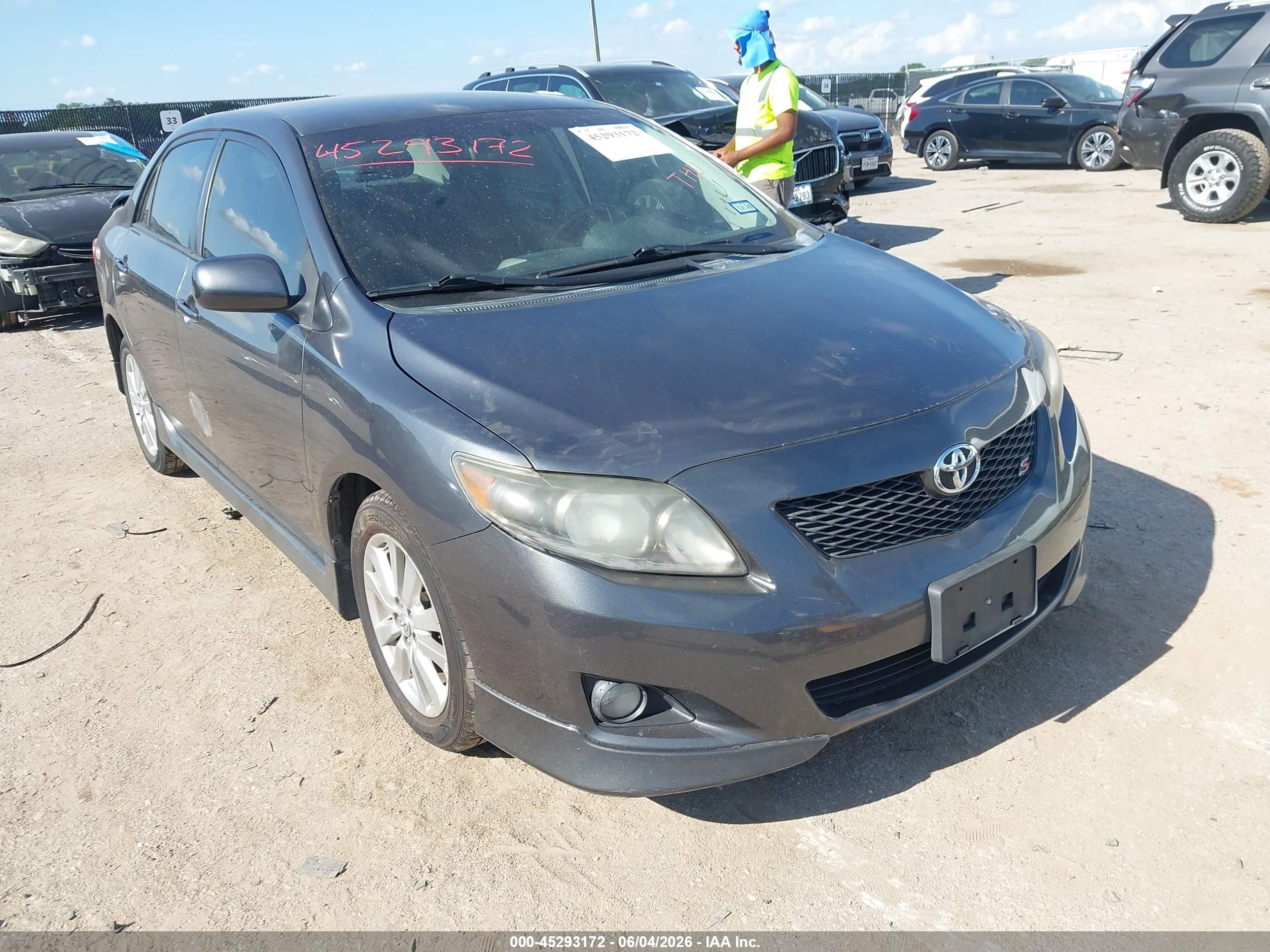 2010 Toyota Corolla S Gray vin: 2T1BU4EE6AC403271