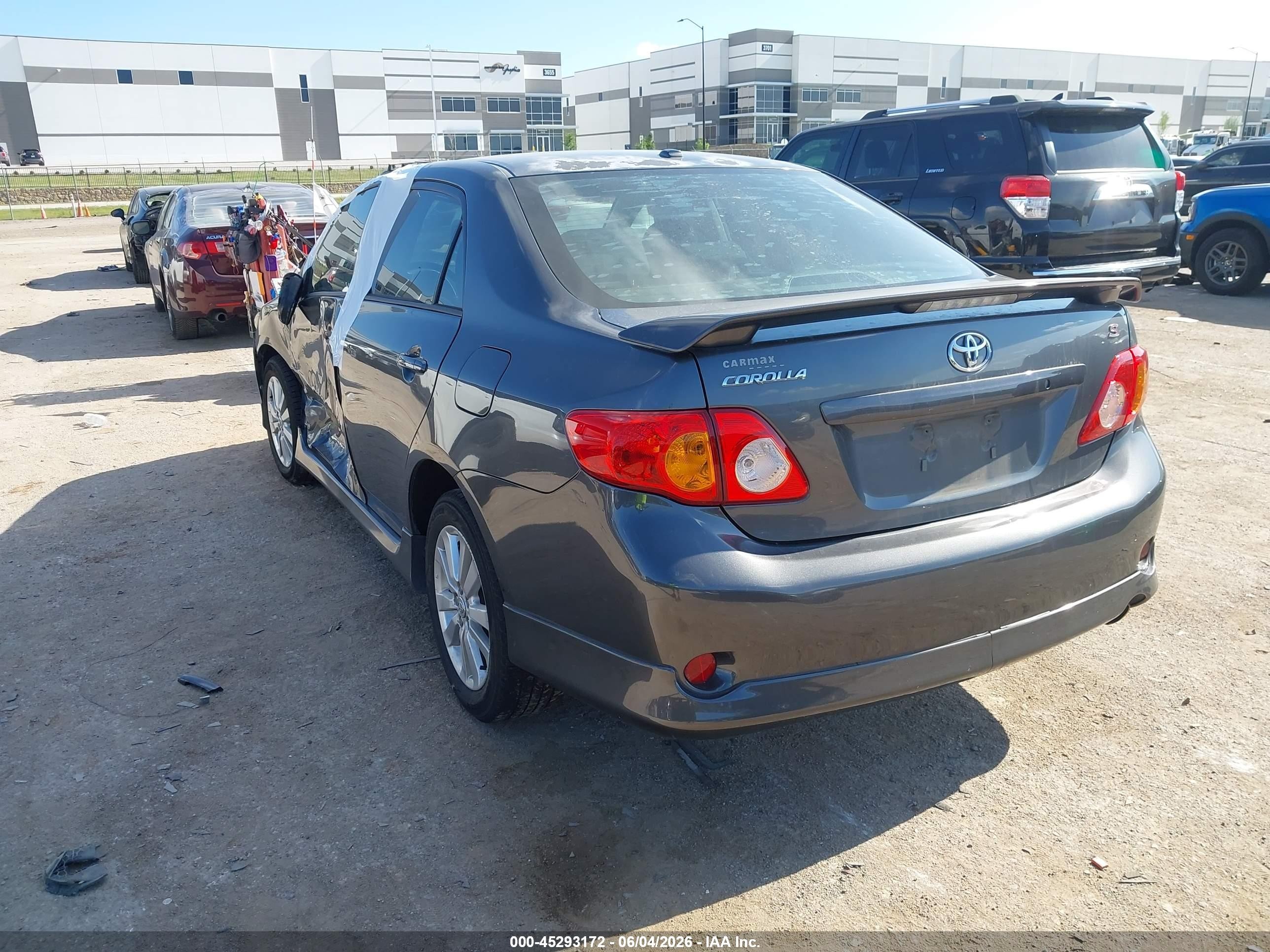 2010 Toyota Corolla S Gray vin: 2T1BU4EE6AC403271
