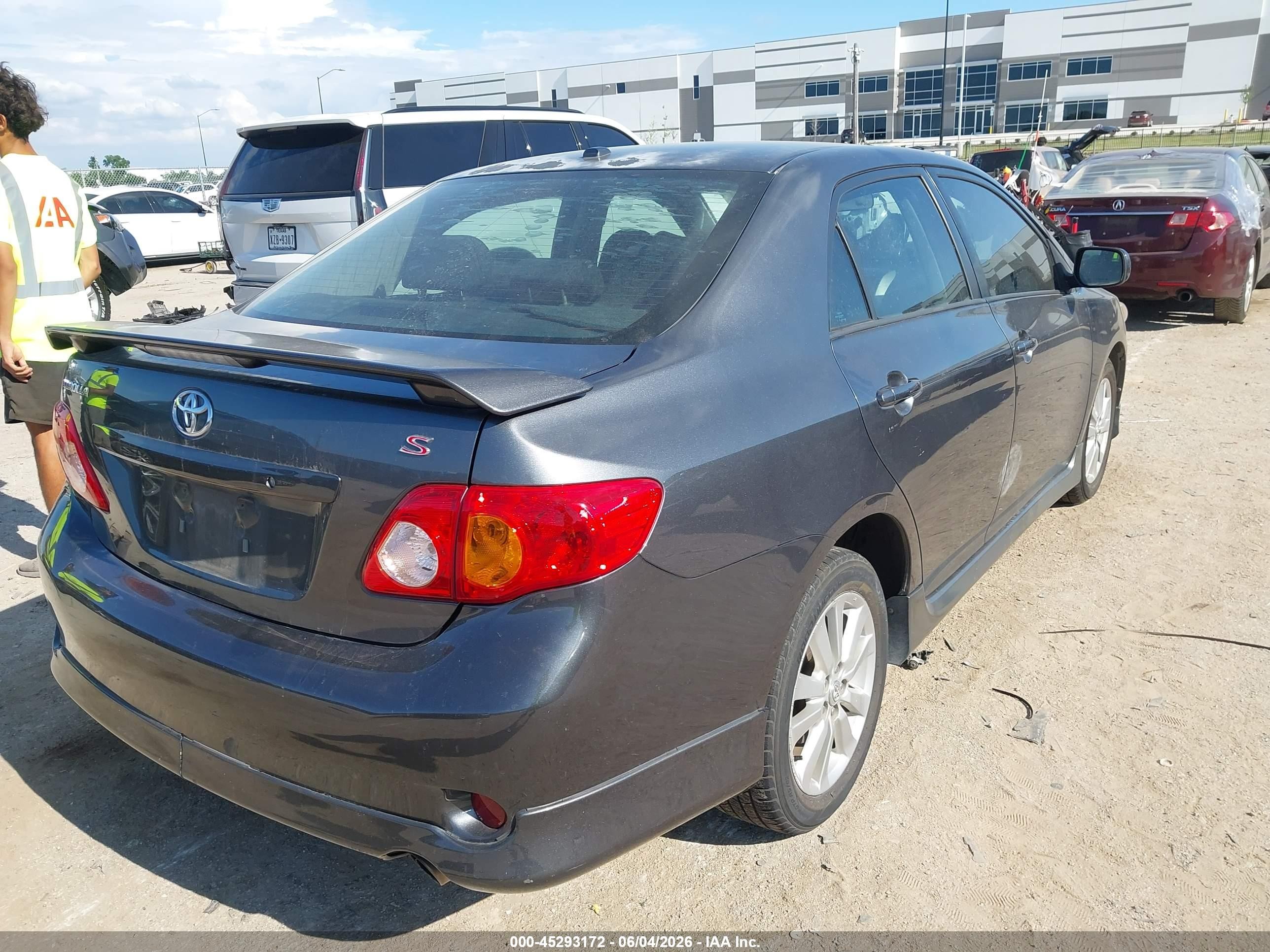 2010 Toyota Corolla S Gray vin: 2T1BU4EE6AC403271