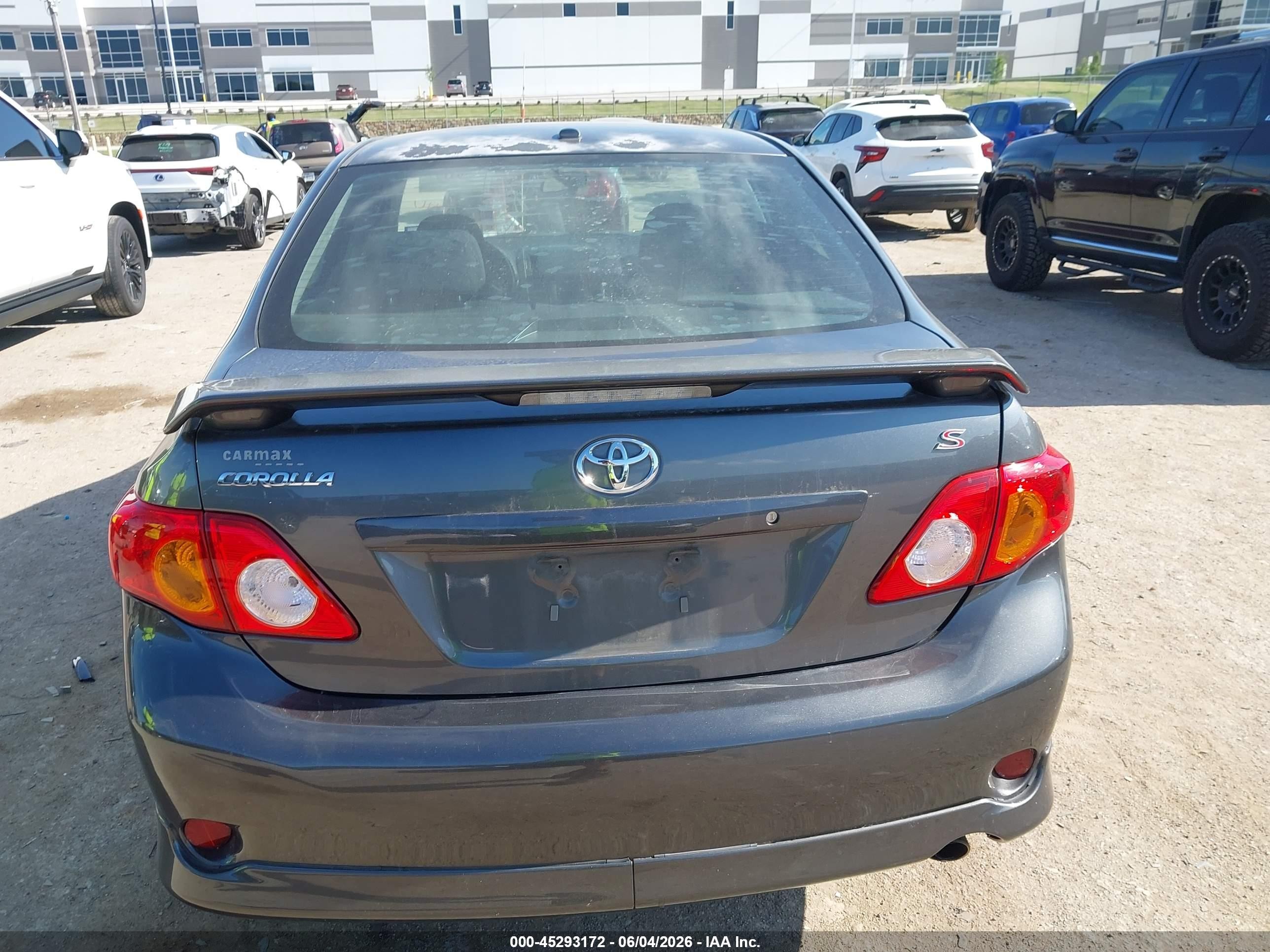 2010 Toyota Corolla S Gray vin: 2T1BU4EE6AC403271