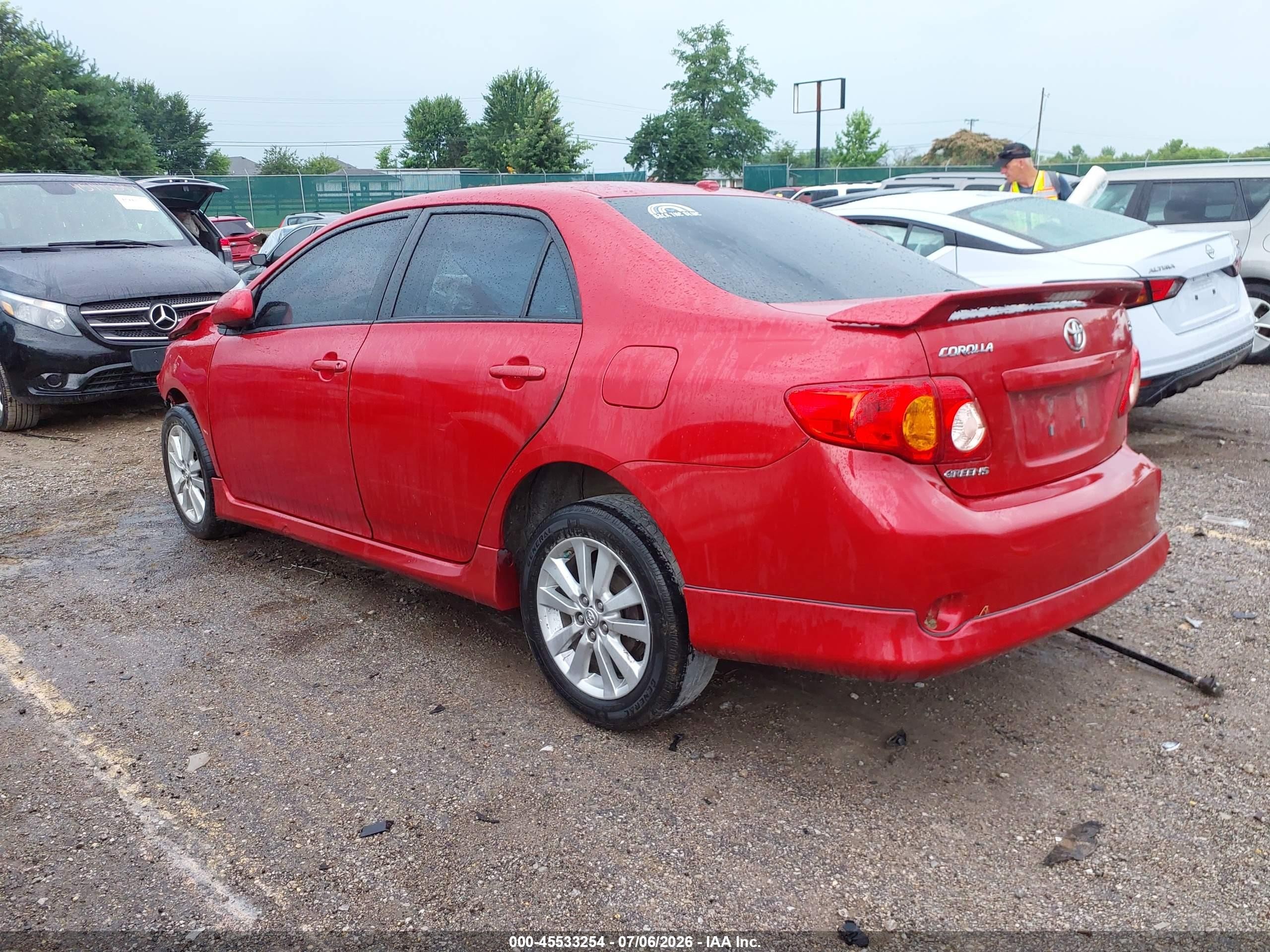 2010 Toyota Corolla S Red vin: 2T1BU4EE6AC404808