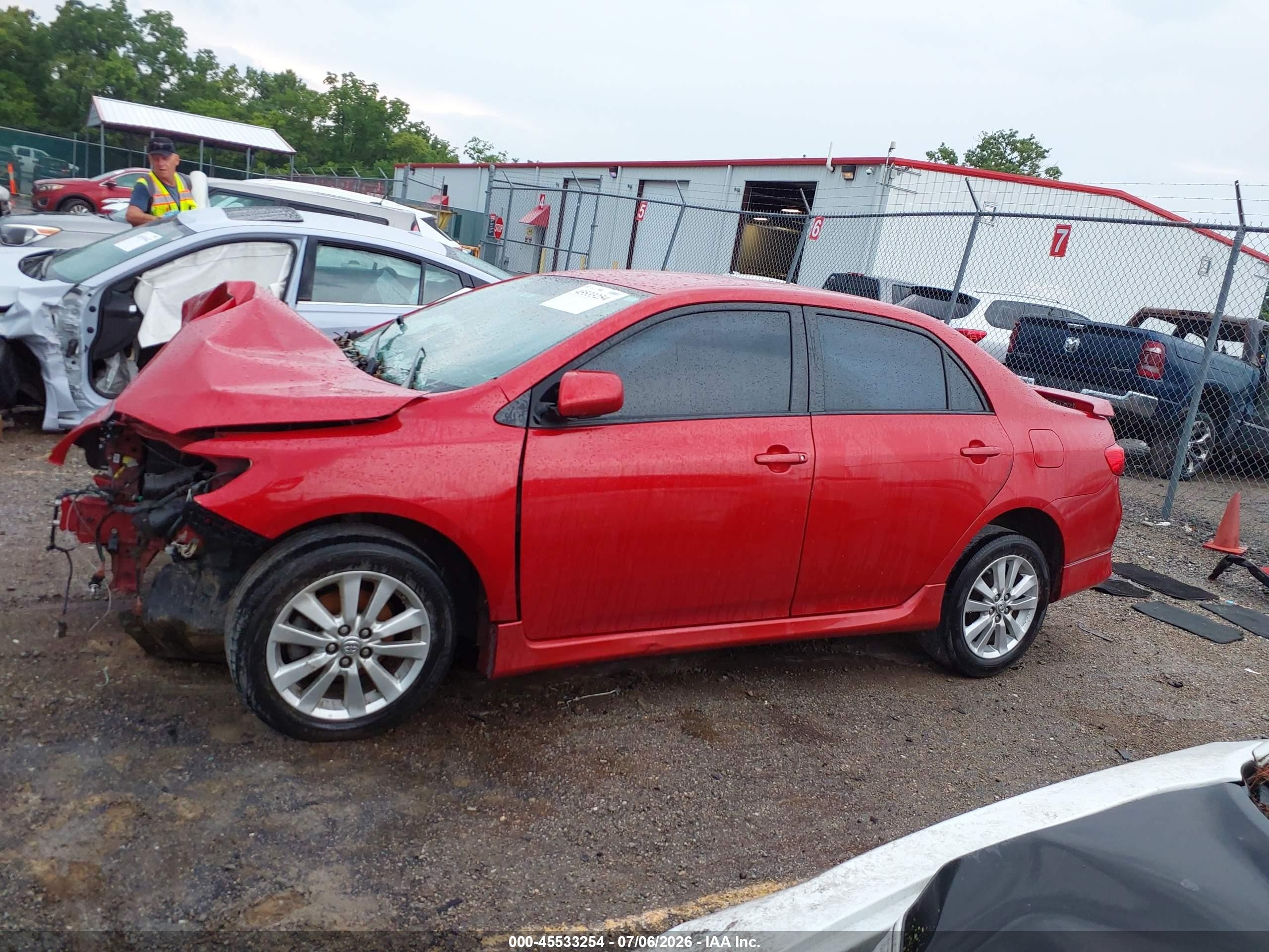 2010 Toyota Corolla S Red vin: 2T1BU4EE6AC404808