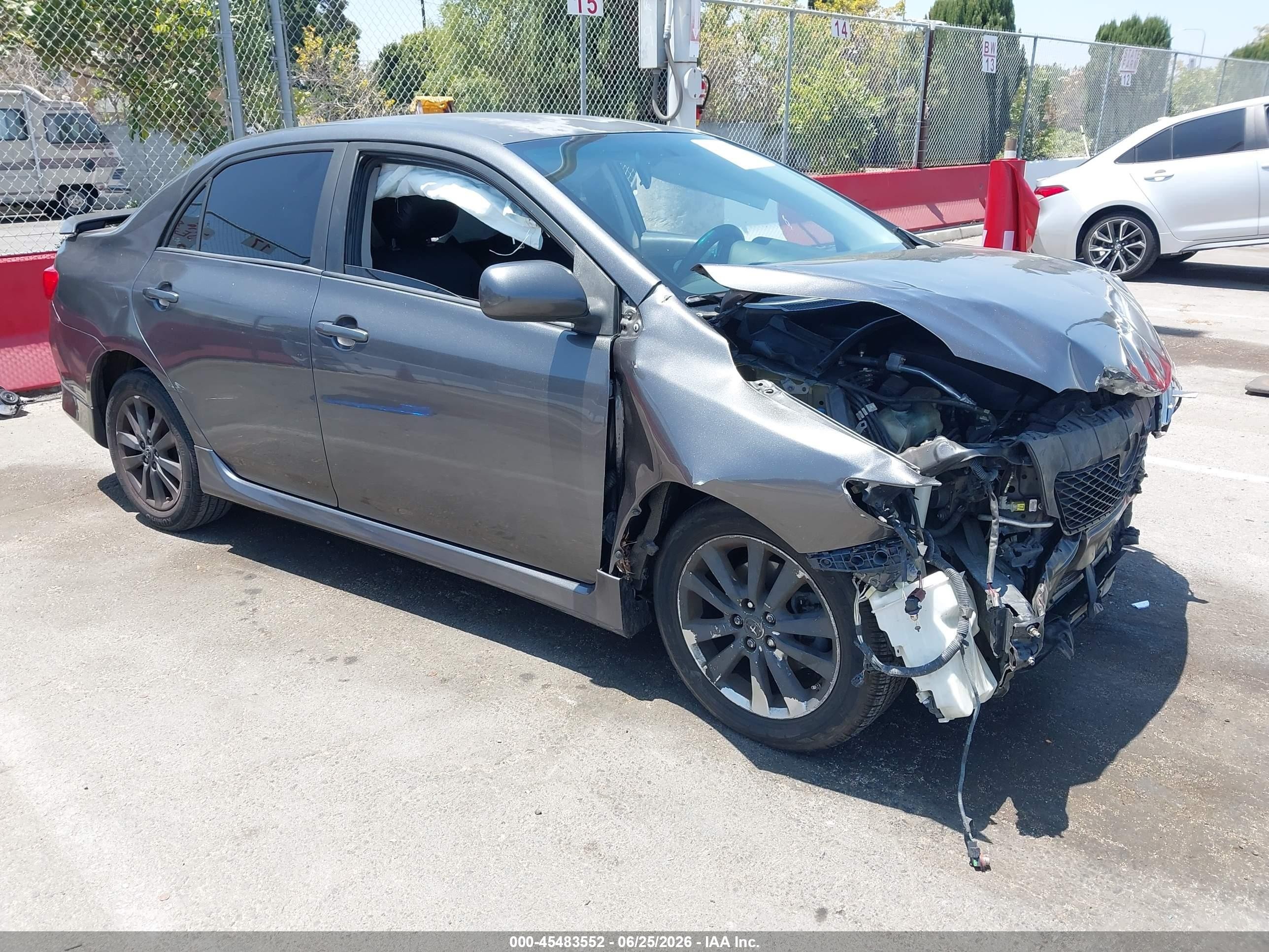2010 Toyota Corolla S Gray vin: 2T1BU4EE6AC448369