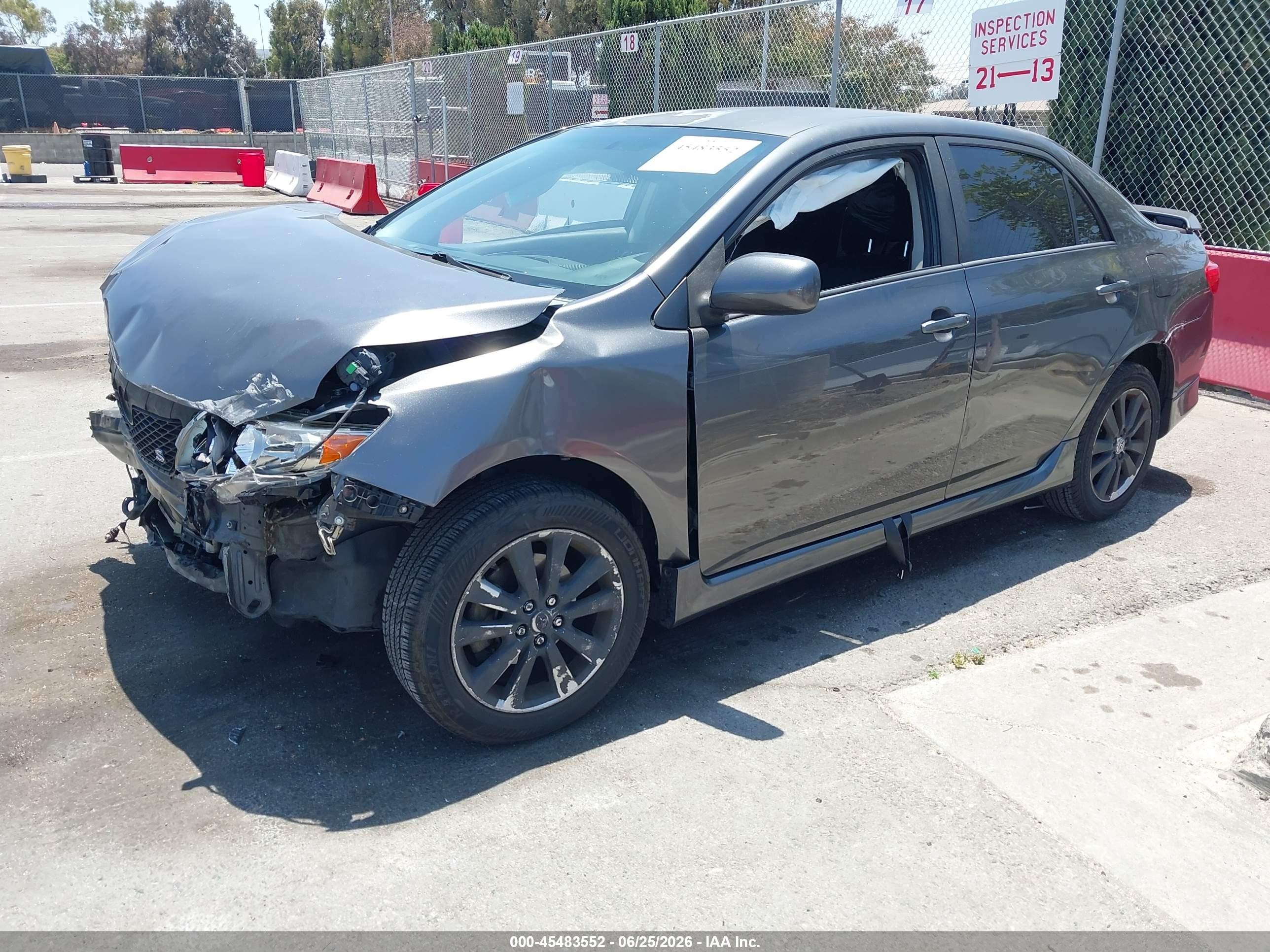 2010 Toyota Corolla S Gray vin: 2T1BU4EE6AC448369