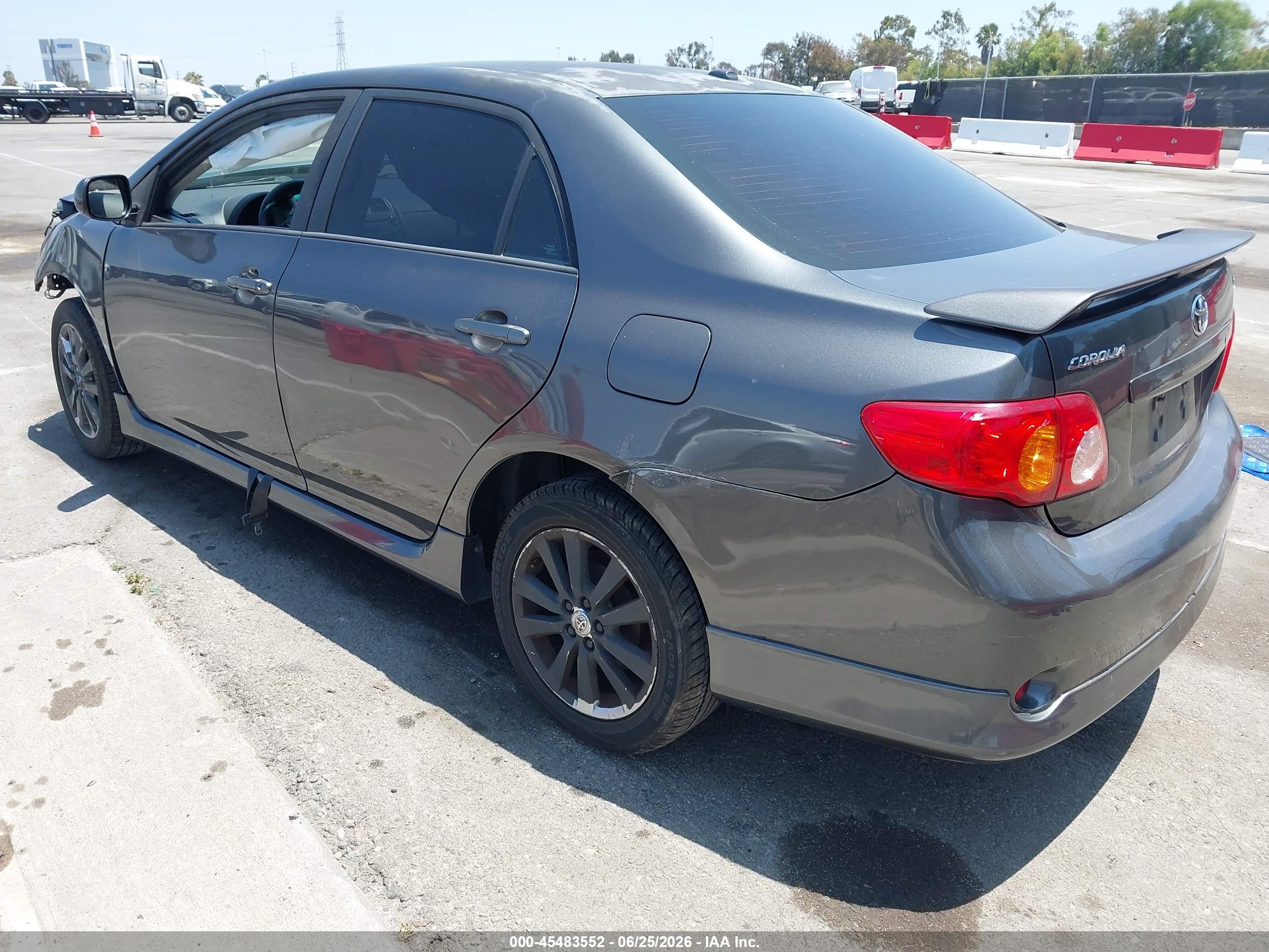 2010 Toyota Corolla S Gray vin: 2T1BU4EE6AC448369