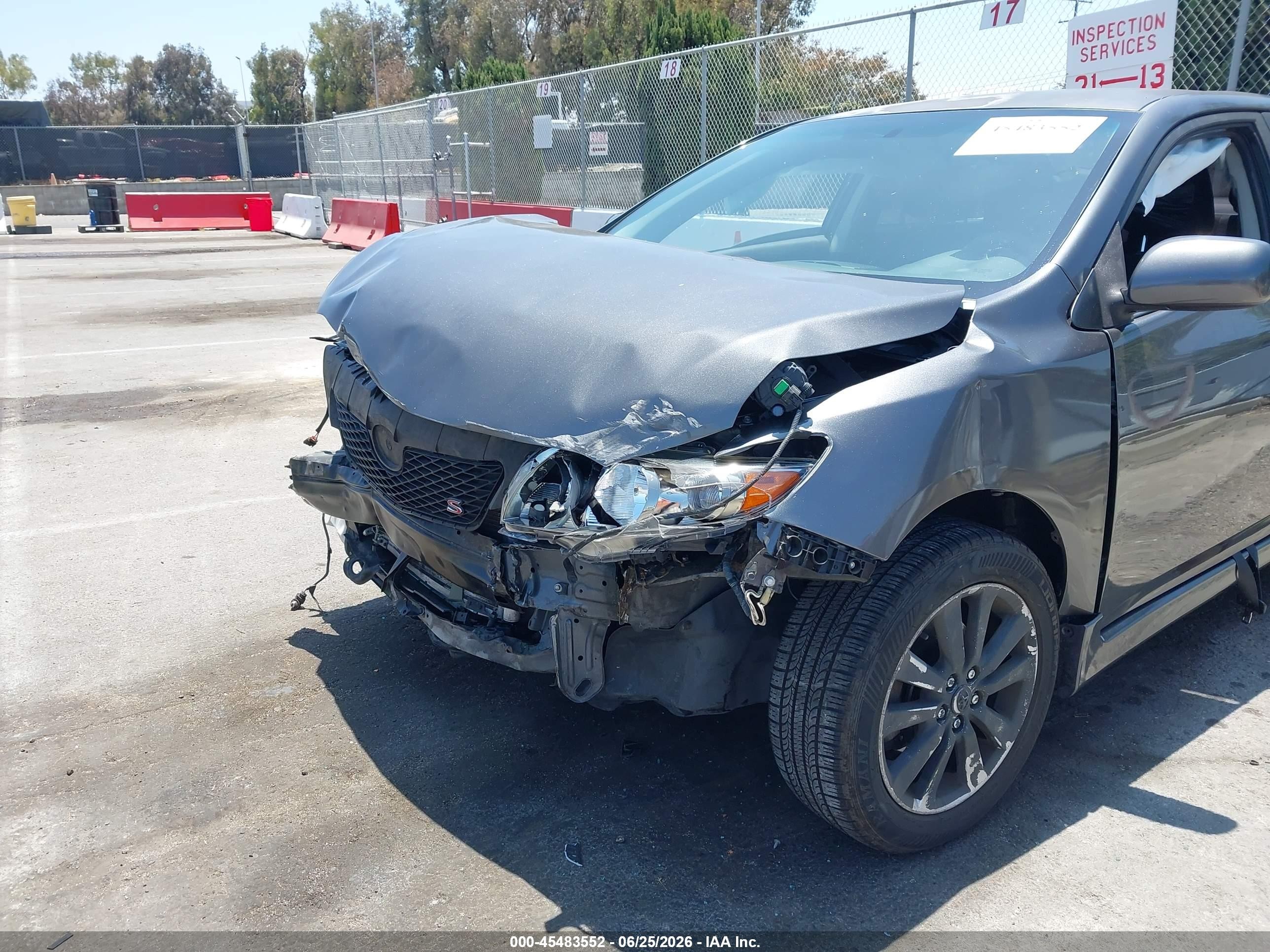 2010 Toyota Corolla S Gray vin: 2T1BU4EE6AC448369