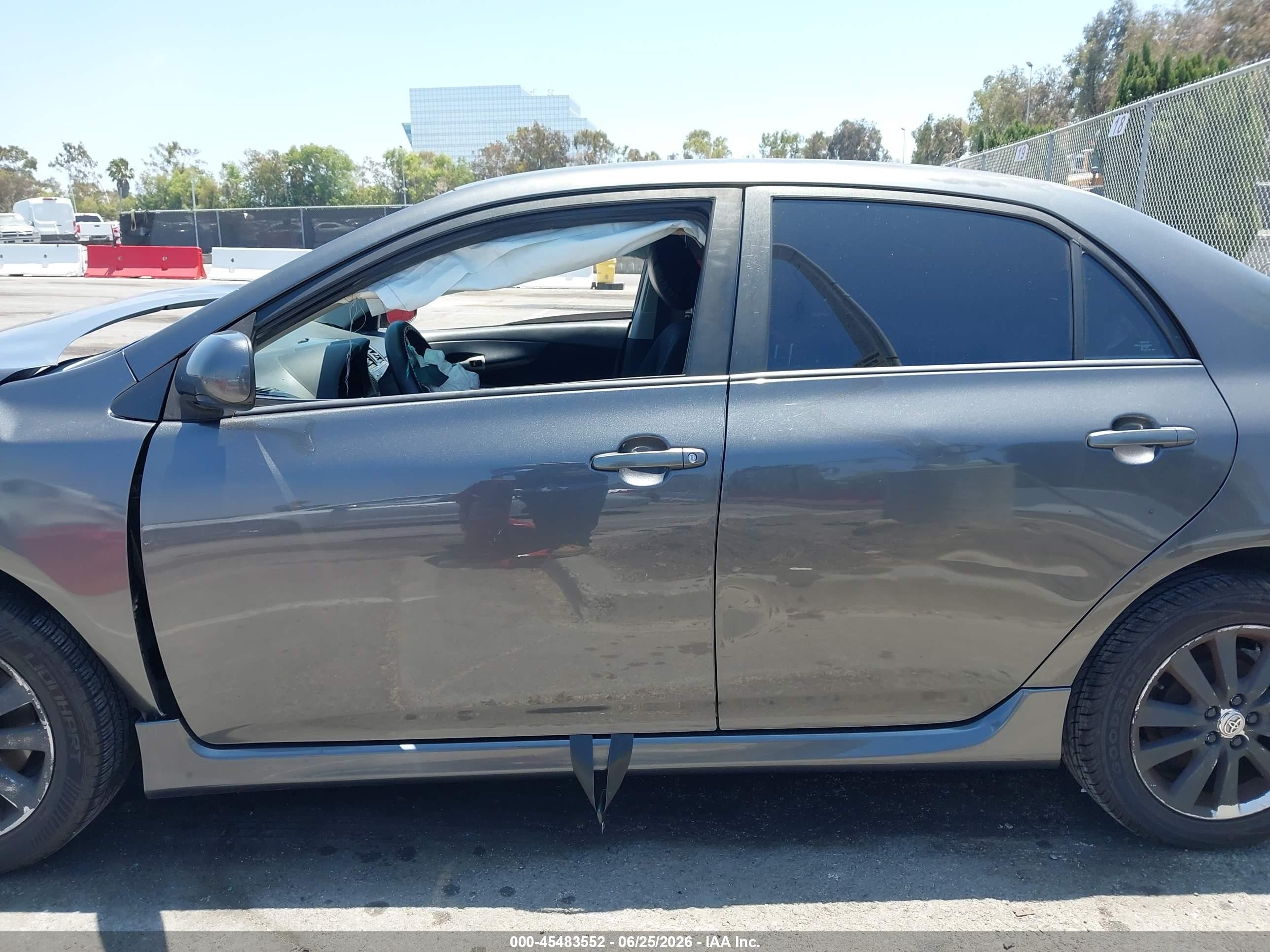 2010 Toyota Corolla S Gray vin: 2T1BU4EE6AC448369