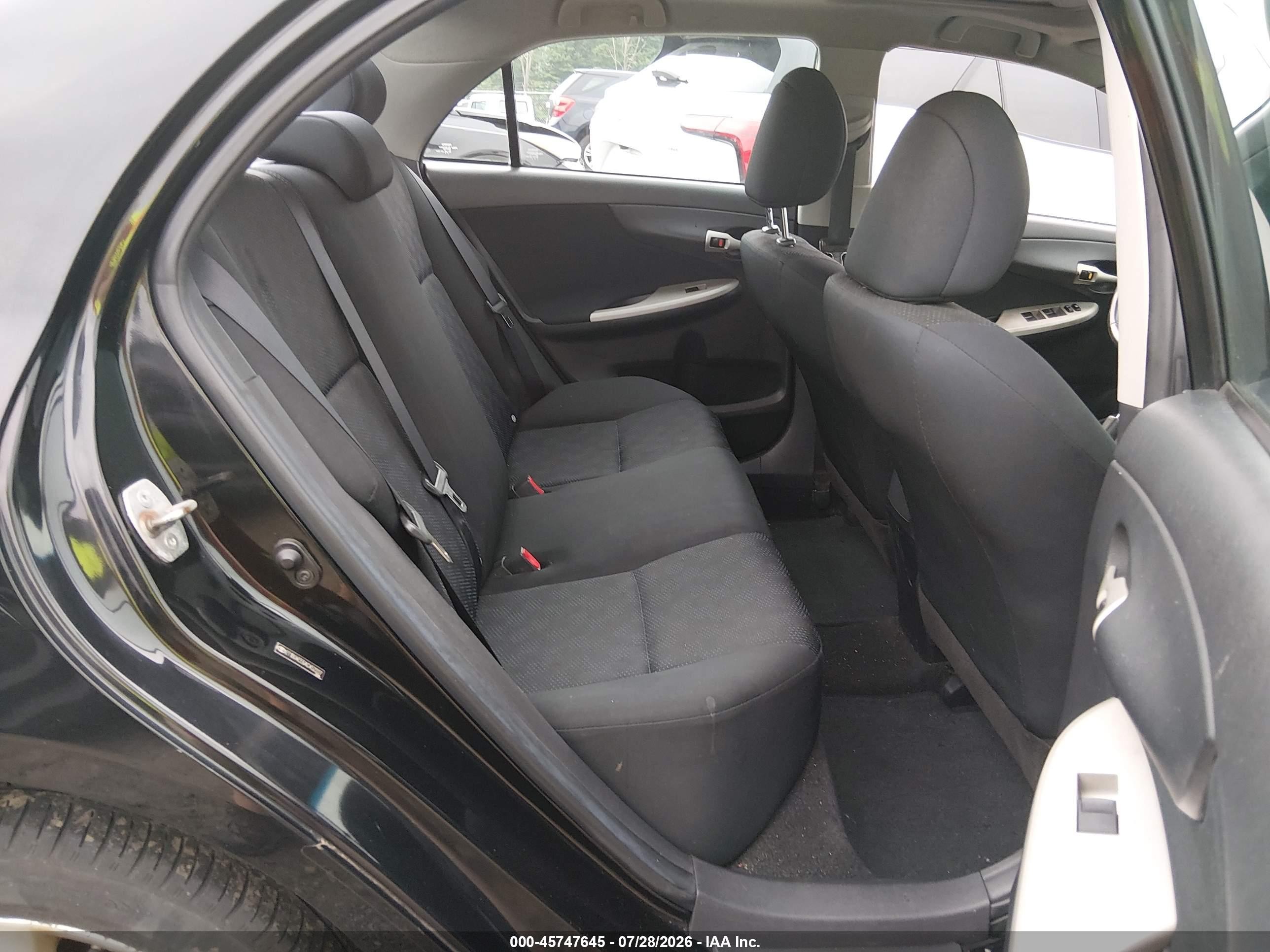 2010 Toyota Corolla S Black vin: 2T1BU4EE6AC452227