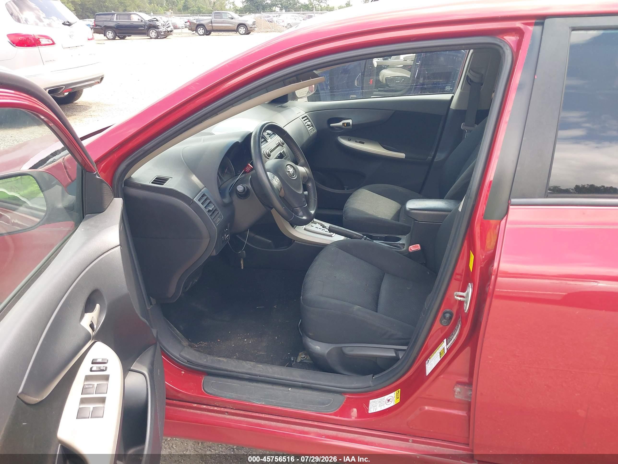 2010 Toyota Corolla S Red vin: 2T1BU4EE6AC454740