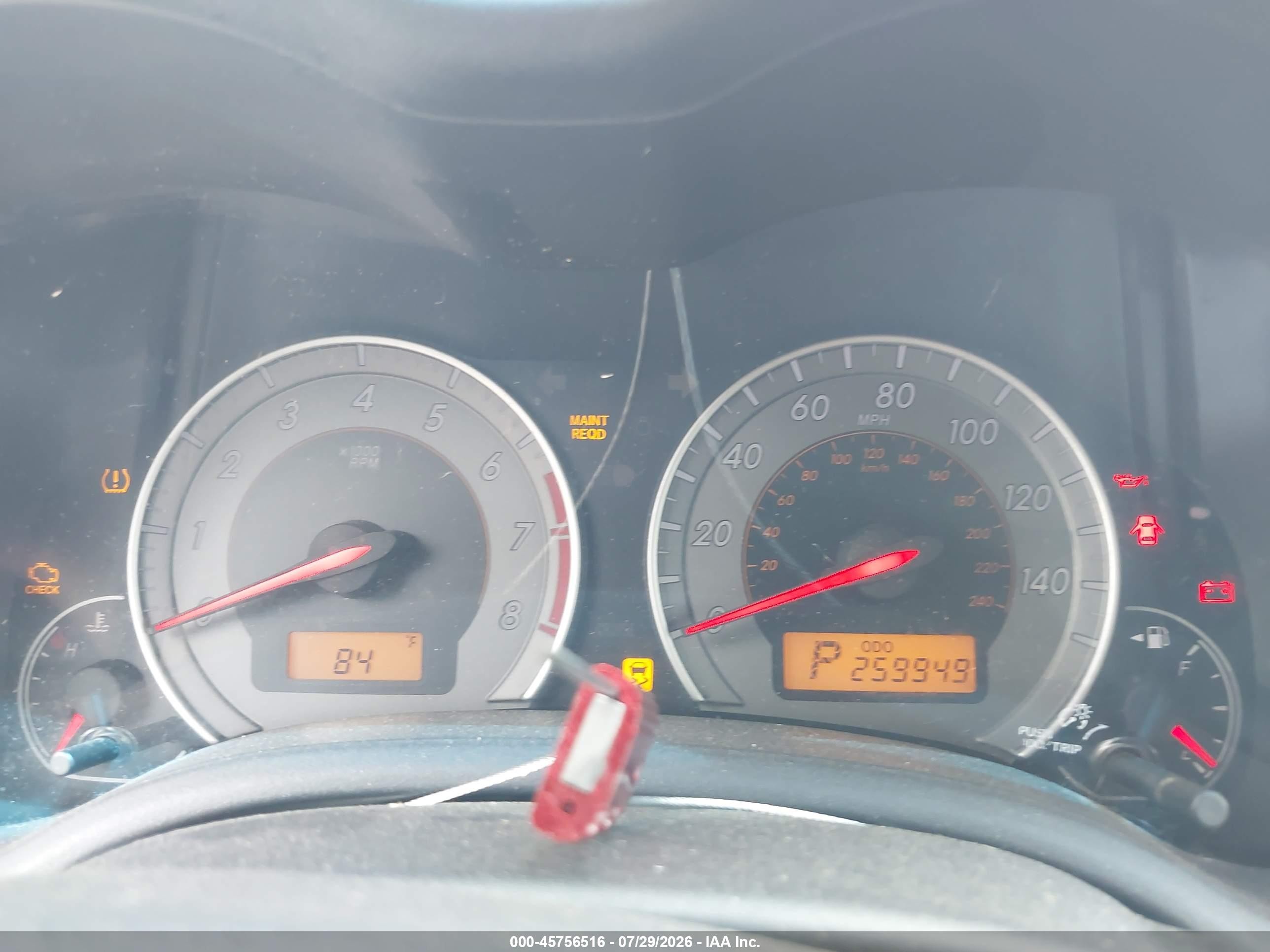 2010 Toyota Corolla S Red vin: 2T1BU4EE6AC454740