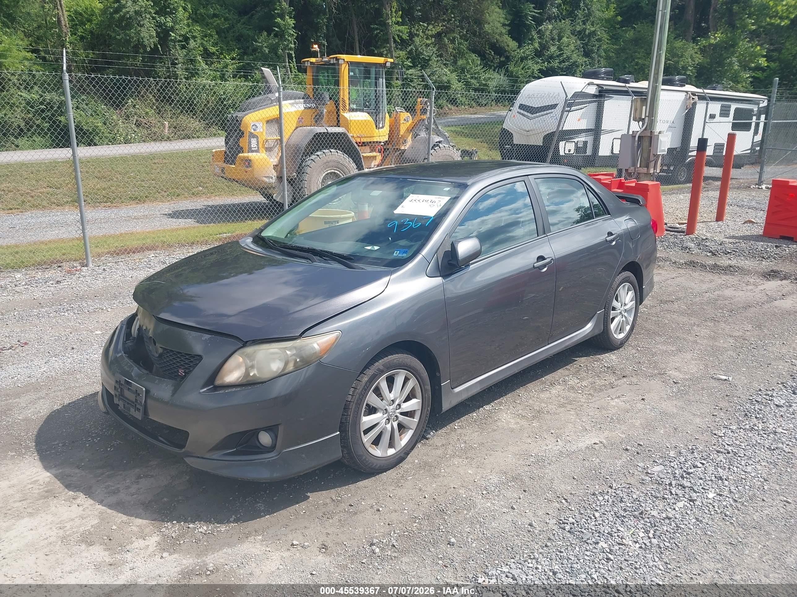2010 Toyota Corolla S Gray vin: 2T1BU4EE6AC456567