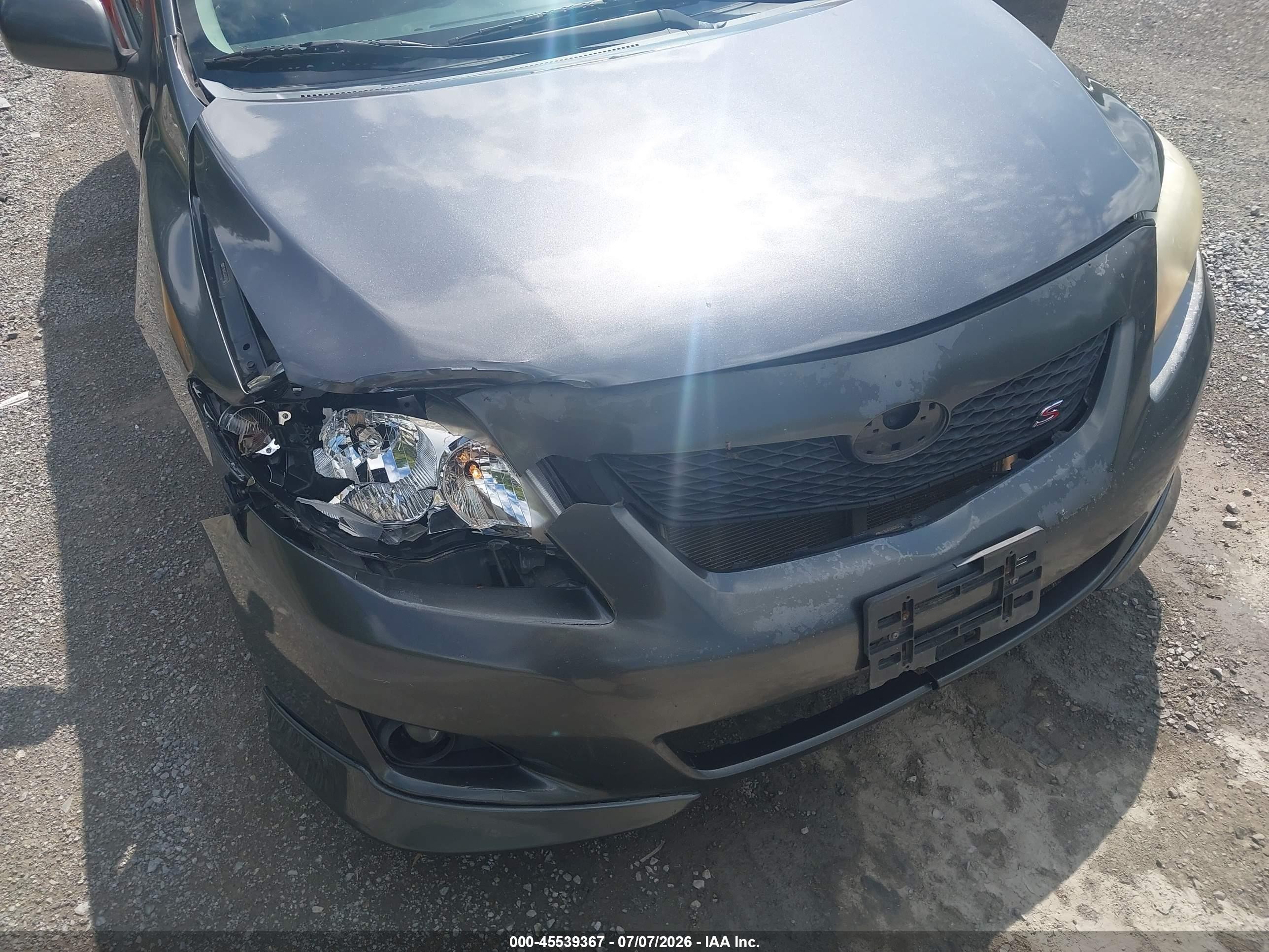 2010 Toyota Corolla S Gray vin: 2T1BU4EE6AC456567