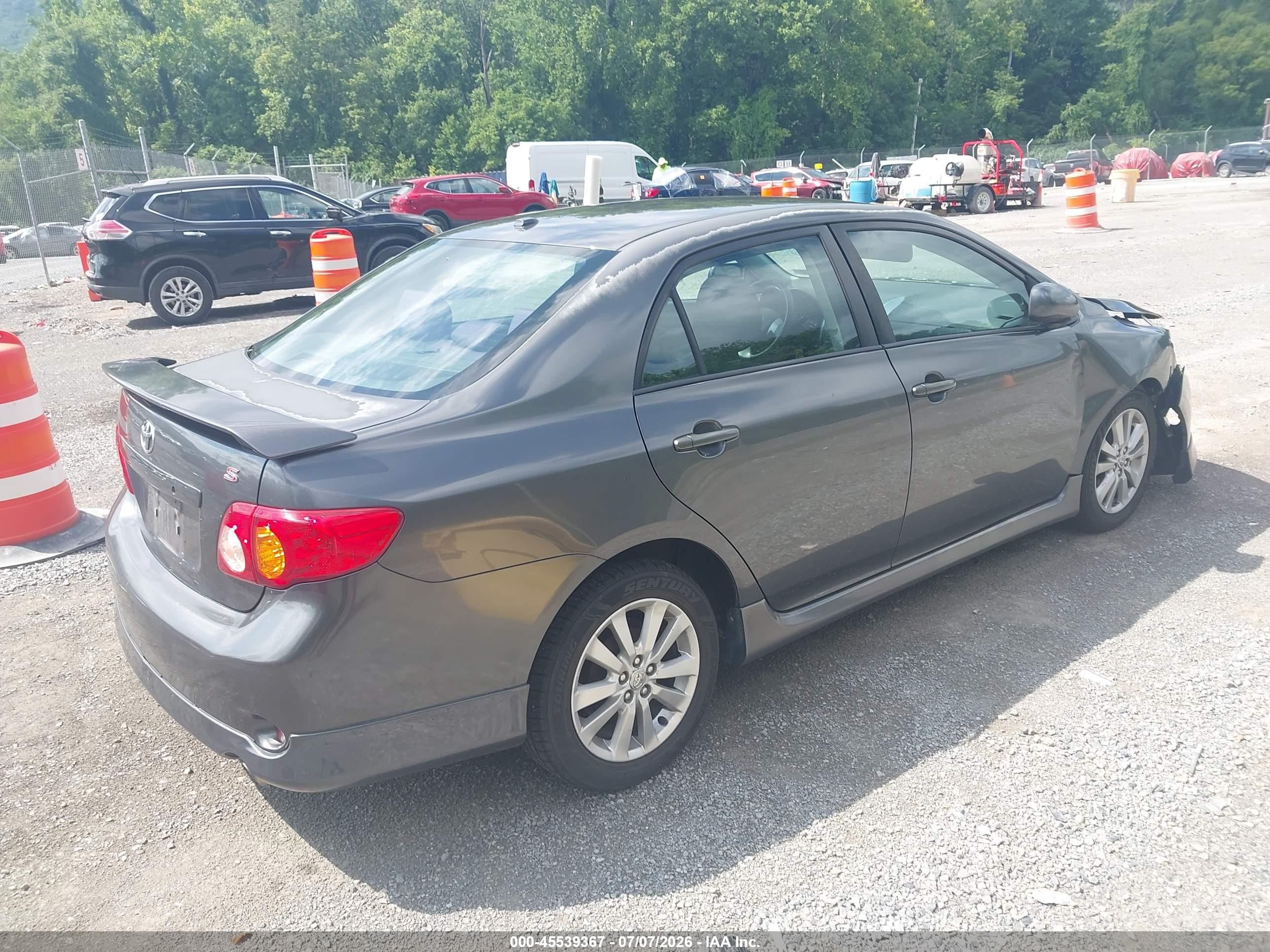 2010 Toyota Corolla S Gray vin: 2T1BU4EE6AC456567