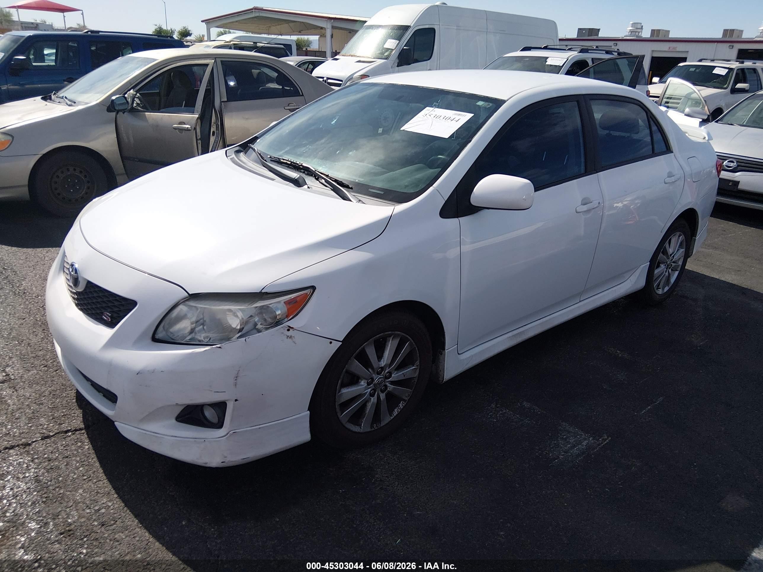 2010 Toyota Corolla S White vin: 2T1BU4EE6AC456892