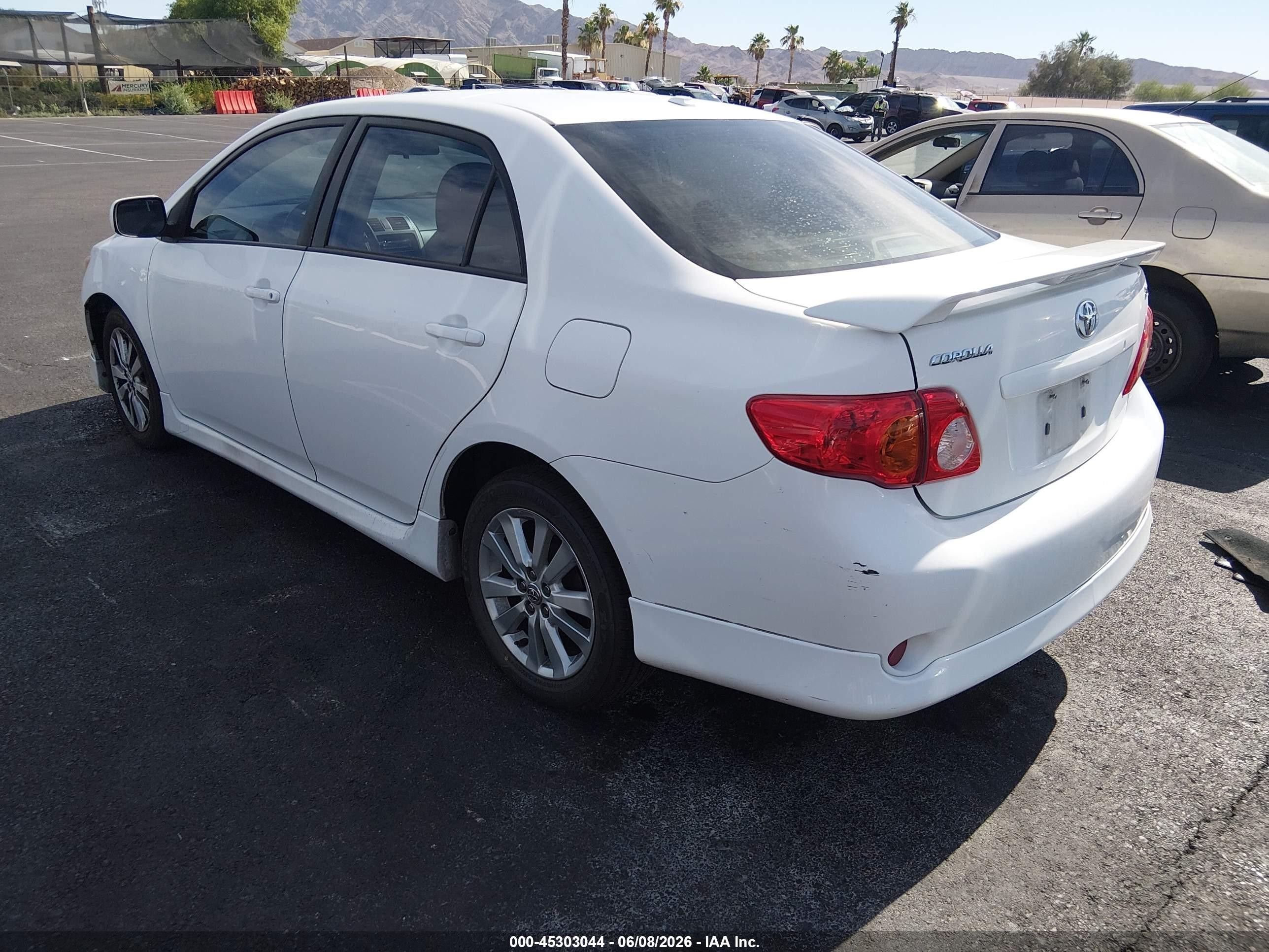 2010 Toyota Corolla S White vin: 2T1BU4EE6AC456892