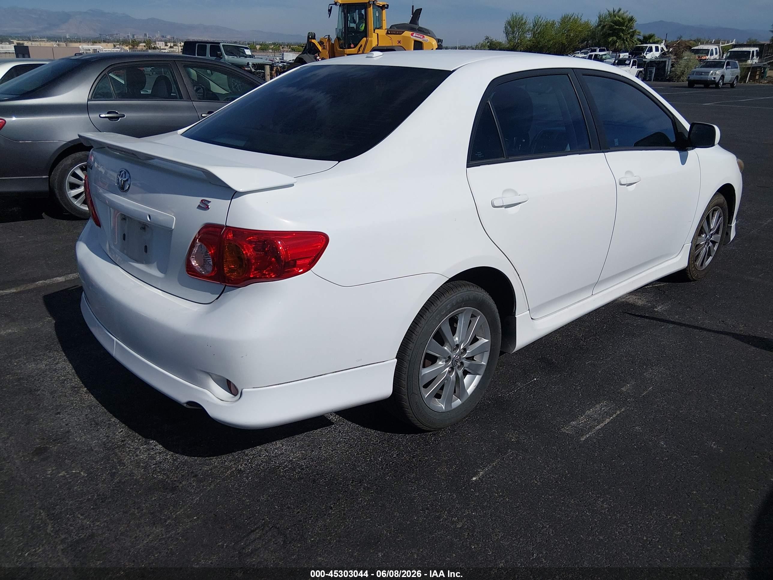 2010 Toyota Corolla S White vin: 2T1BU4EE6AC456892