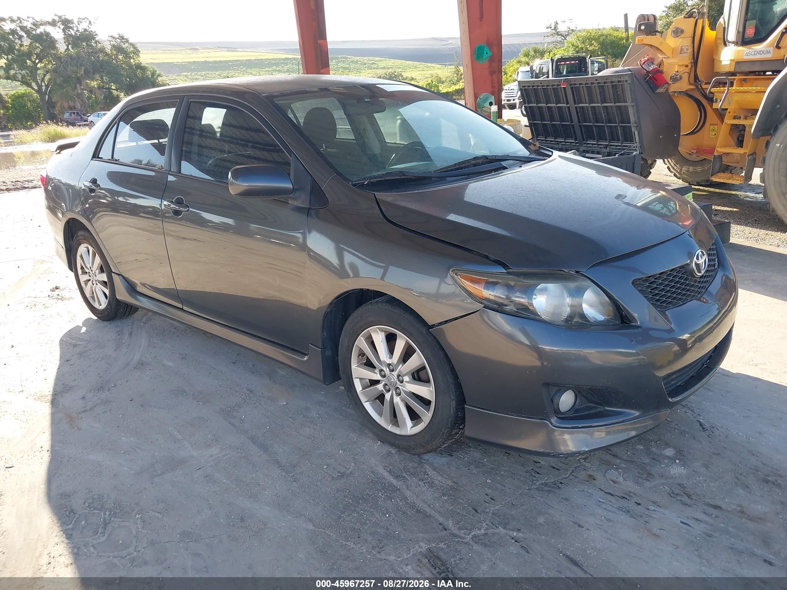 2010 Toyota Corolla S Серый vin: 2T1BU4EE6AC457914