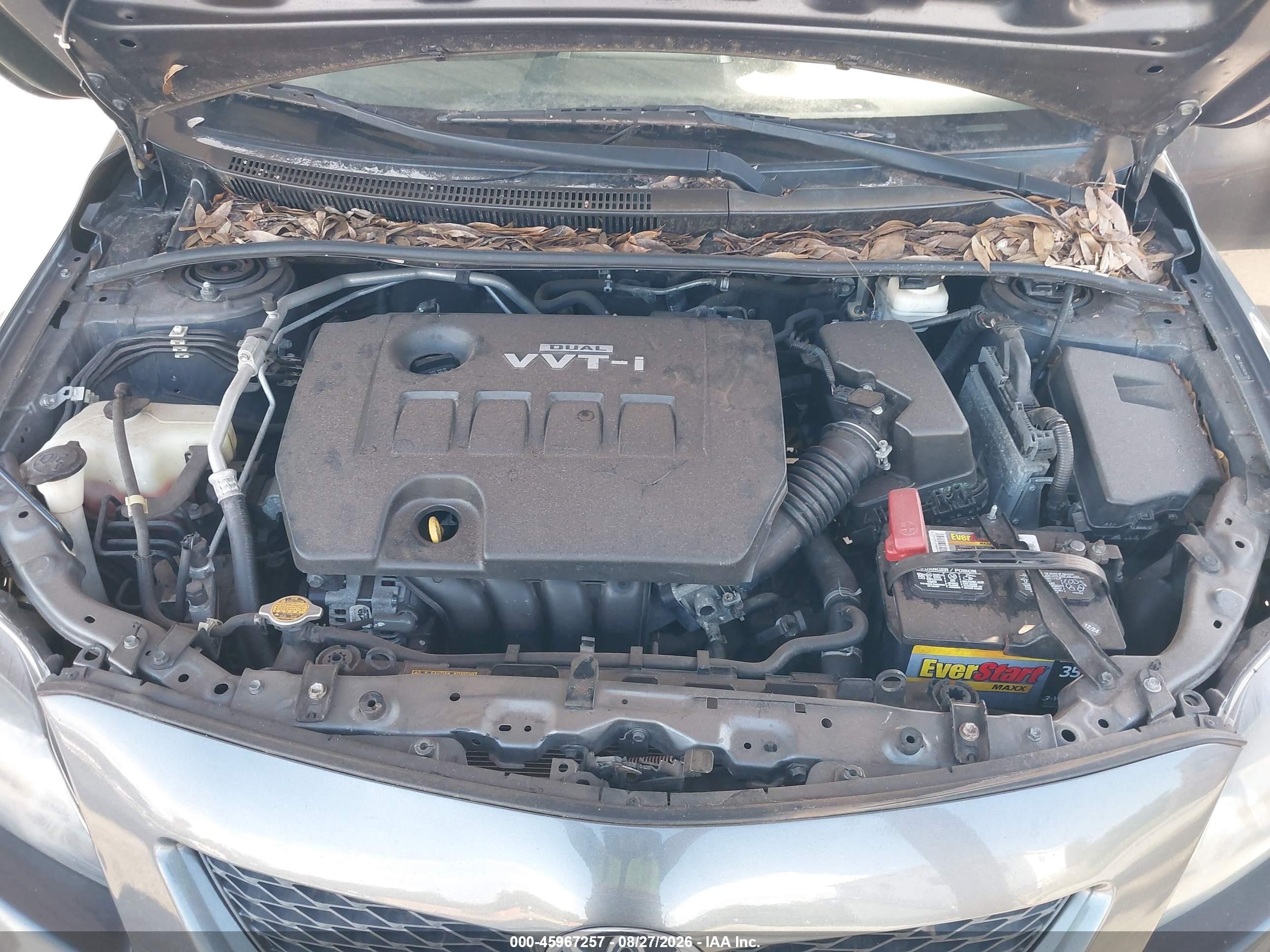2010 Toyota Corolla S Серый vin: 2T1BU4EE6AC457914