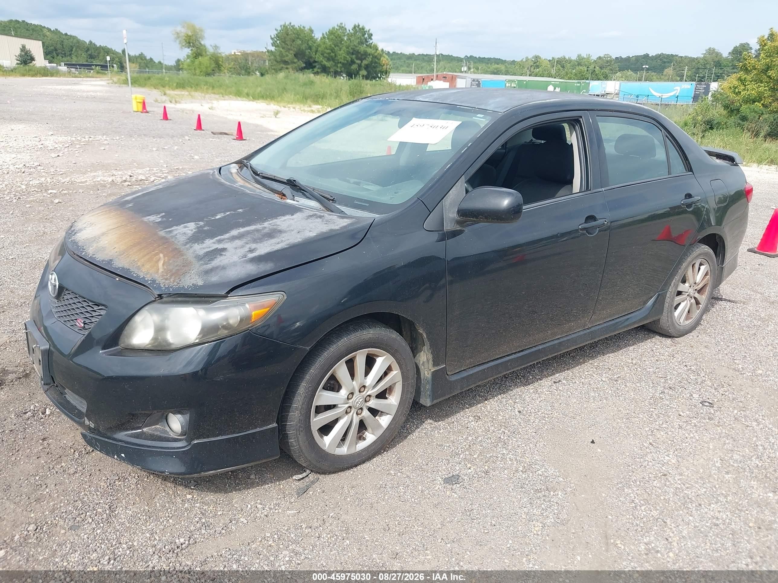 2010 Toyota Corolla S Black vin: 2T1BU4EE6AC459968