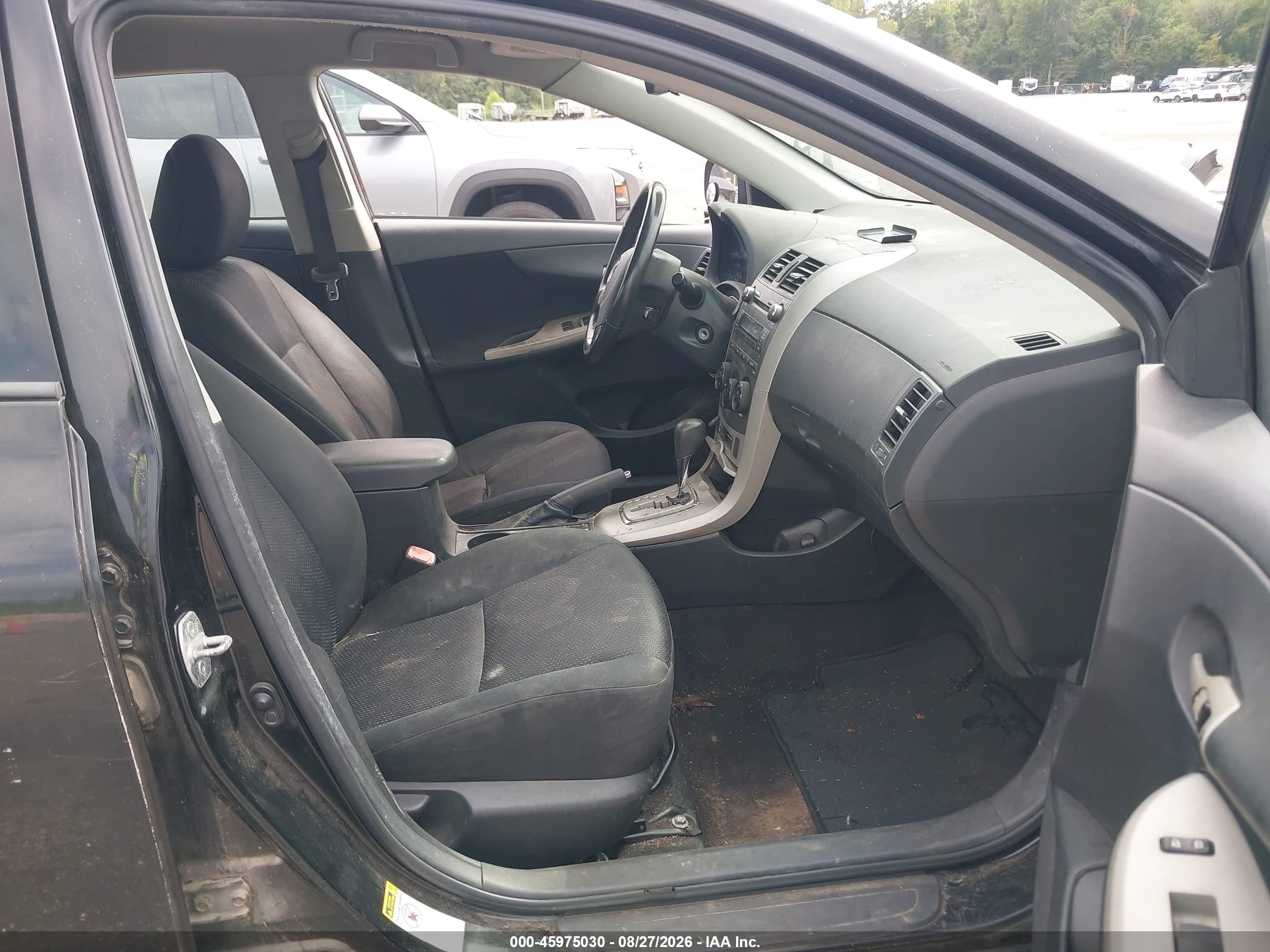2010 Toyota Corolla S Black vin: 2T1BU4EE6AC459968