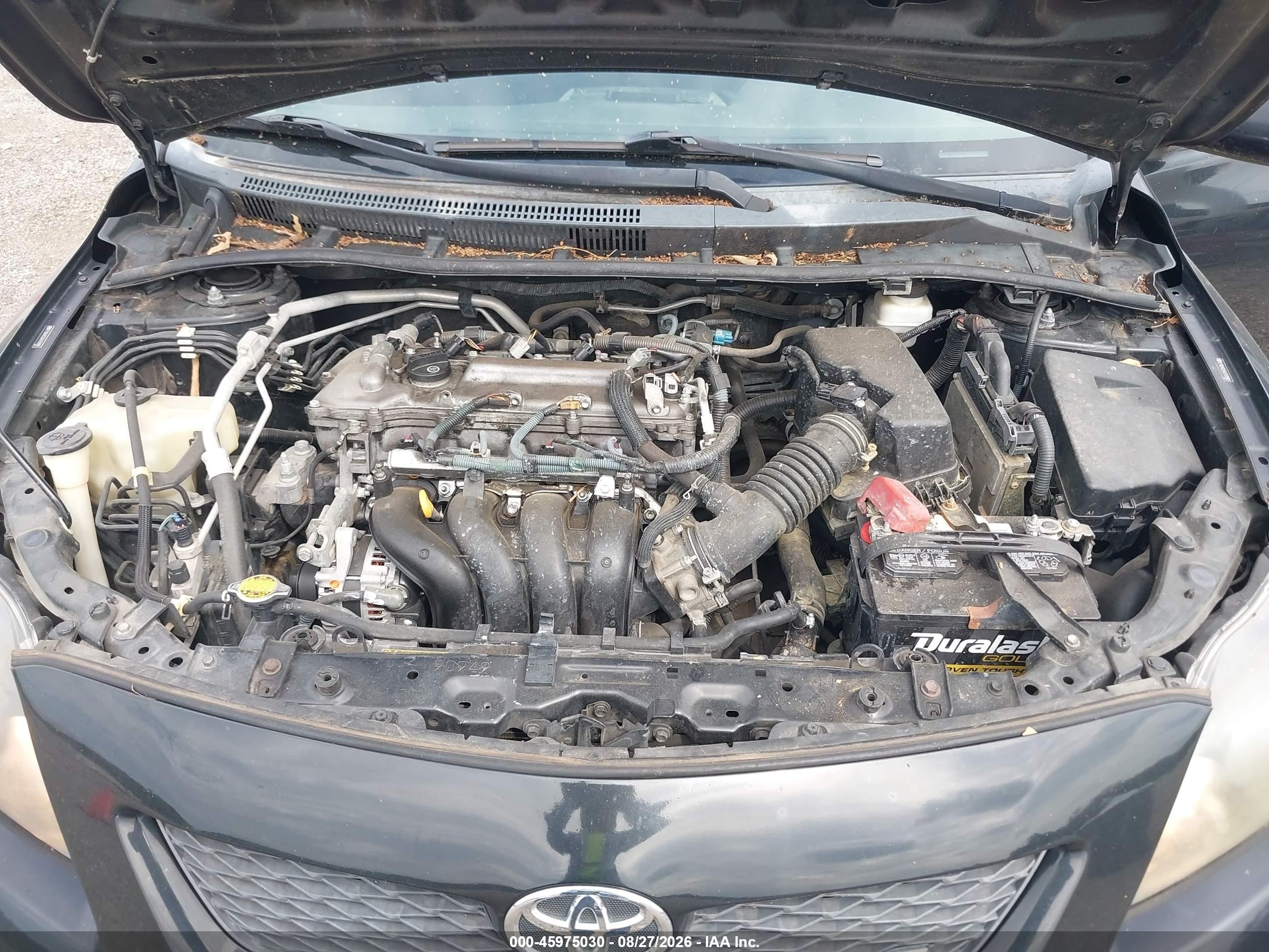 2010 Toyota Corolla S Black vin: 2T1BU4EE6AC459968