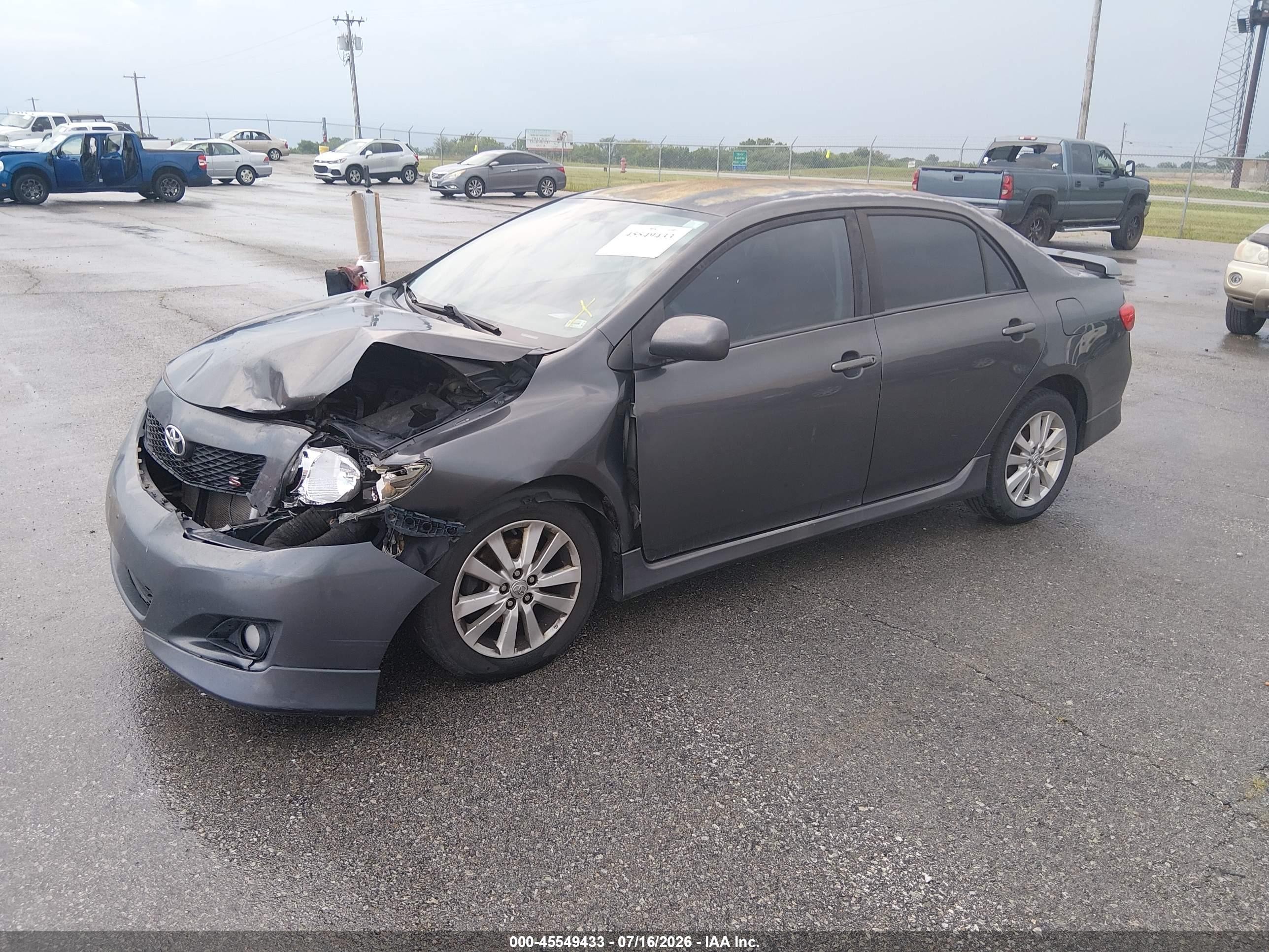 2010 Toyota Corolla S Gray vin: 2T1BU4EE6AC461476