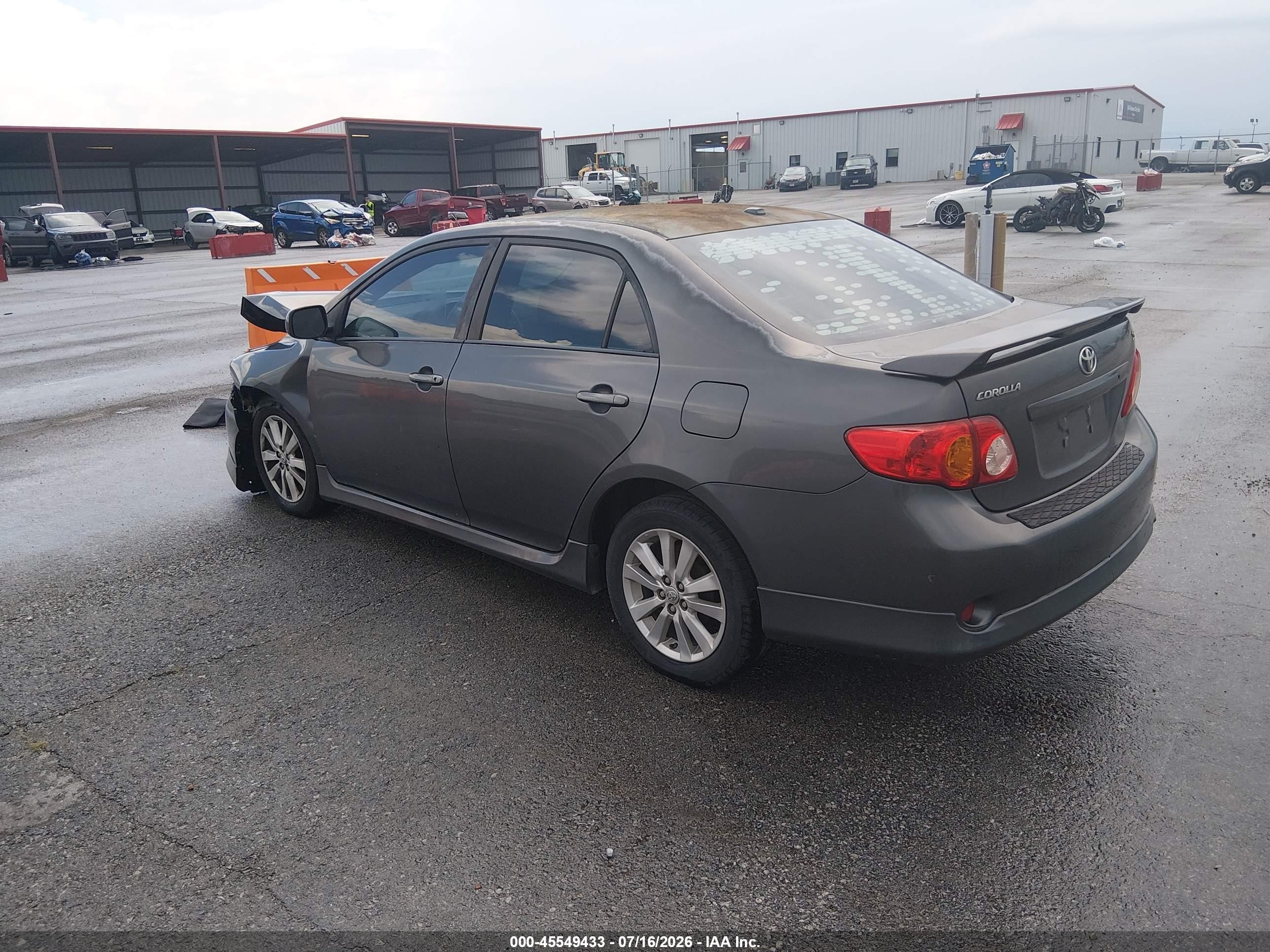 2010 Toyota Corolla S Gray vin: 2T1BU4EE6AC461476