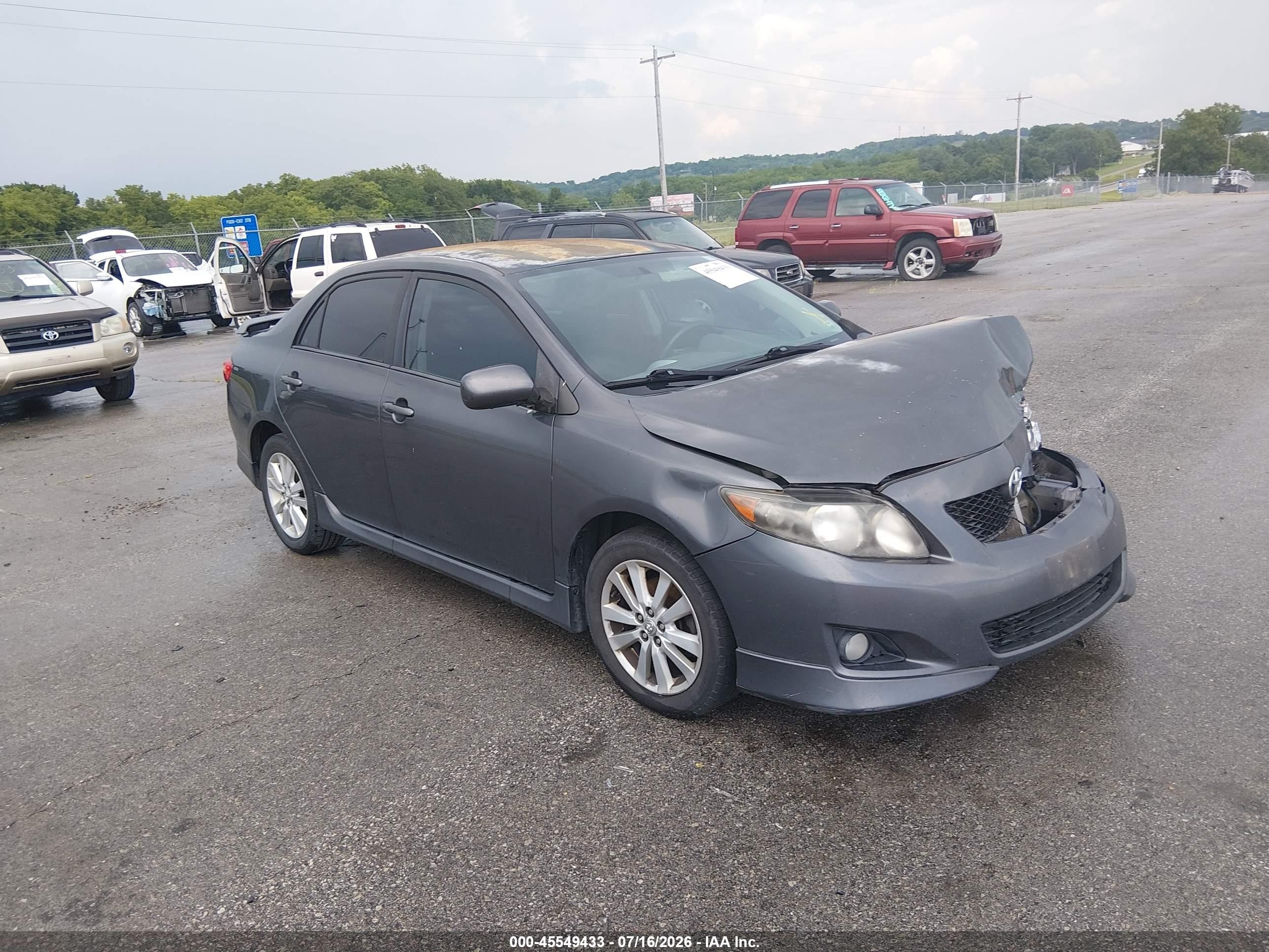 2010 Toyota Corolla S Gray vin: 2T1BU4EE6AC461476