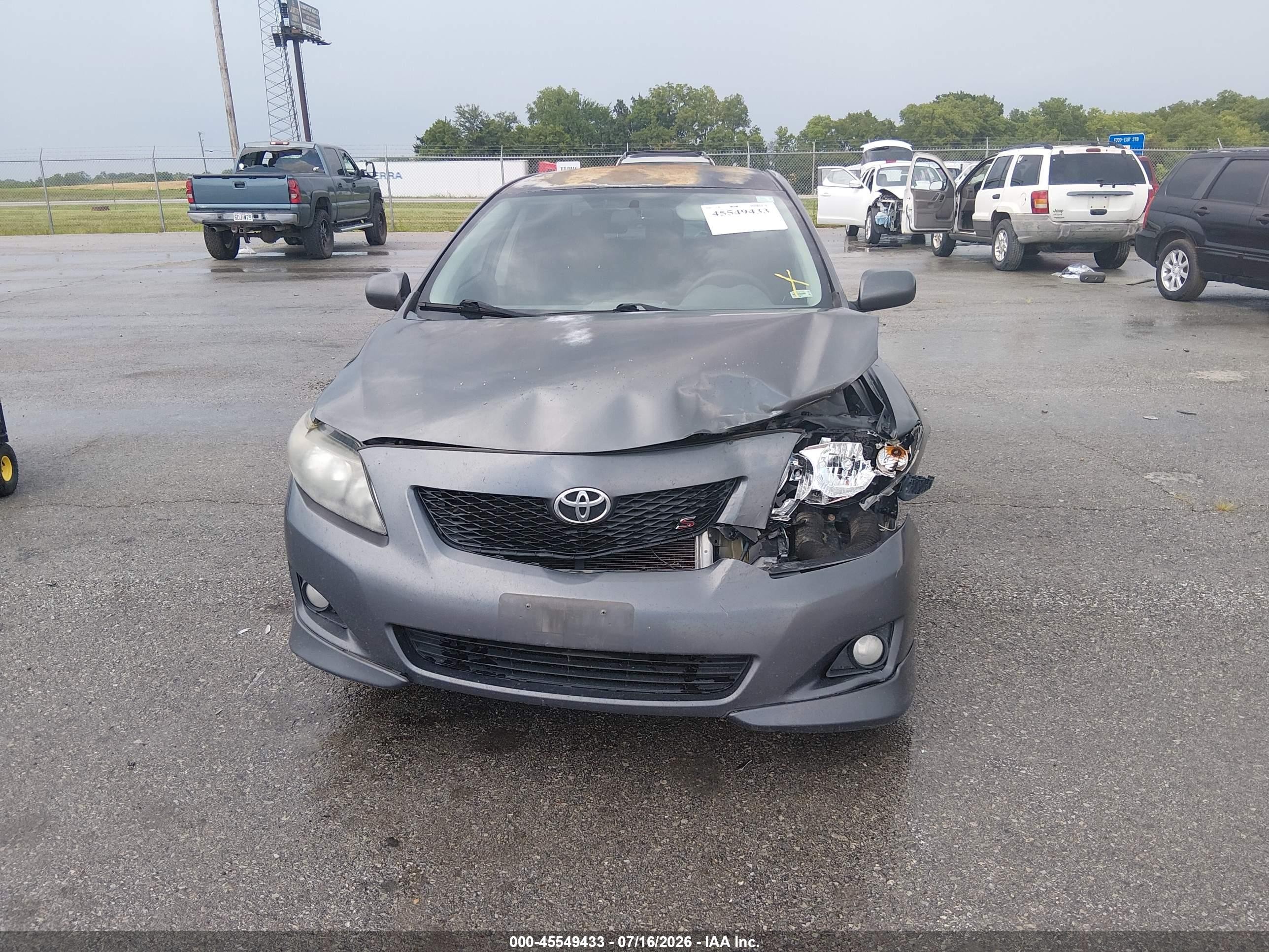 2010 Toyota Corolla S Gray vin: 2T1BU4EE6AC461476