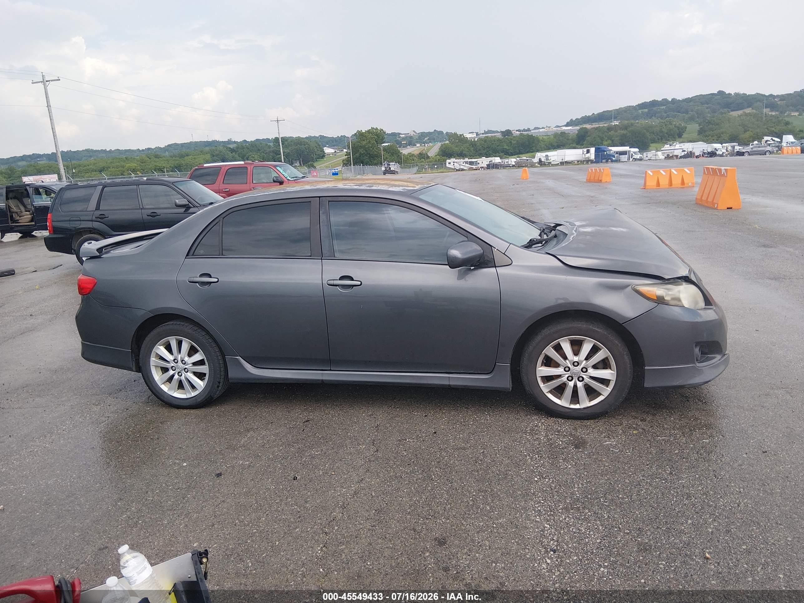 2010 Toyota Corolla S Gray vin: 2T1BU4EE6AC461476