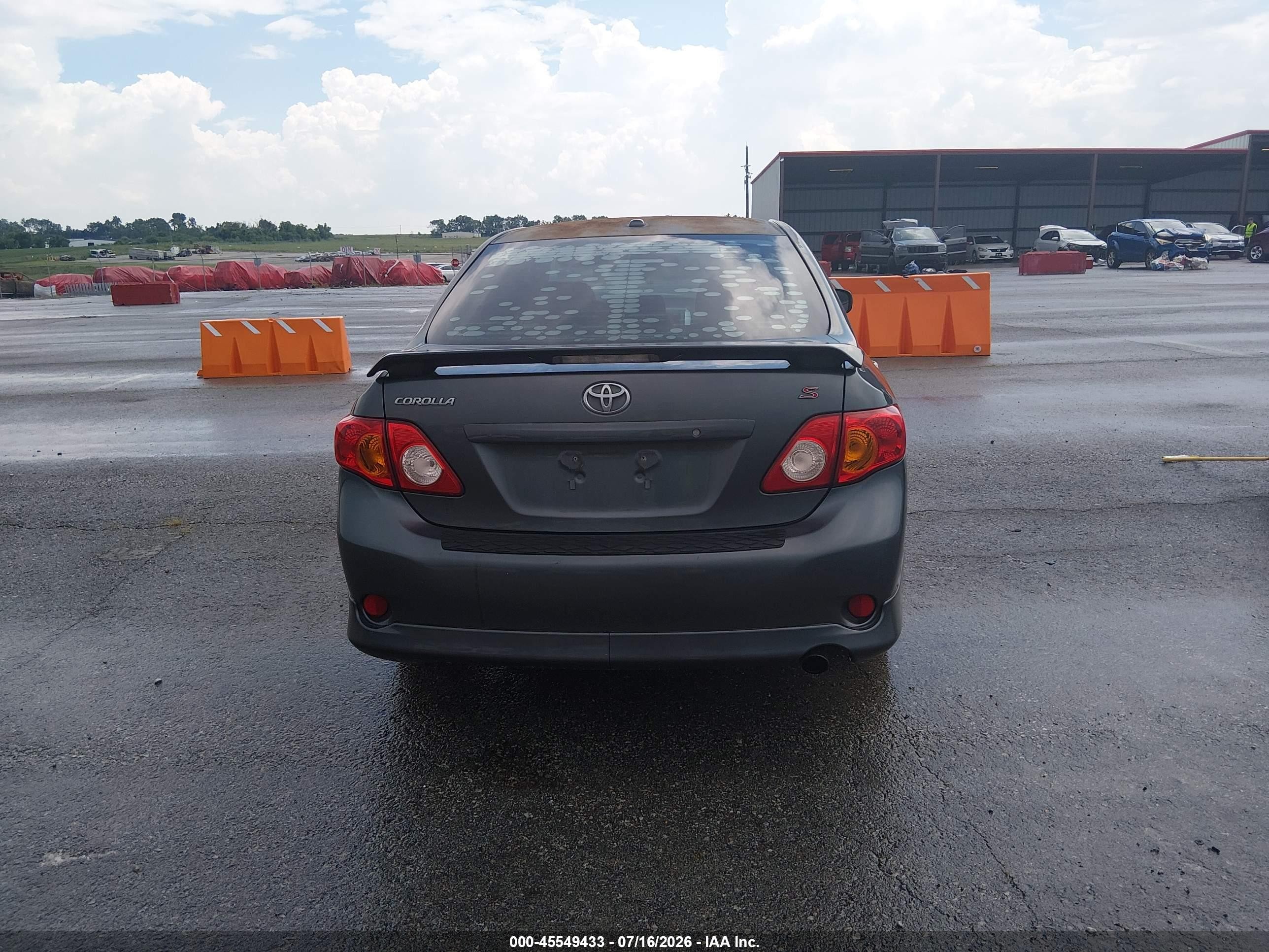 2010 Toyota Corolla S Gray vin: 2T1BU4EE6AC461476