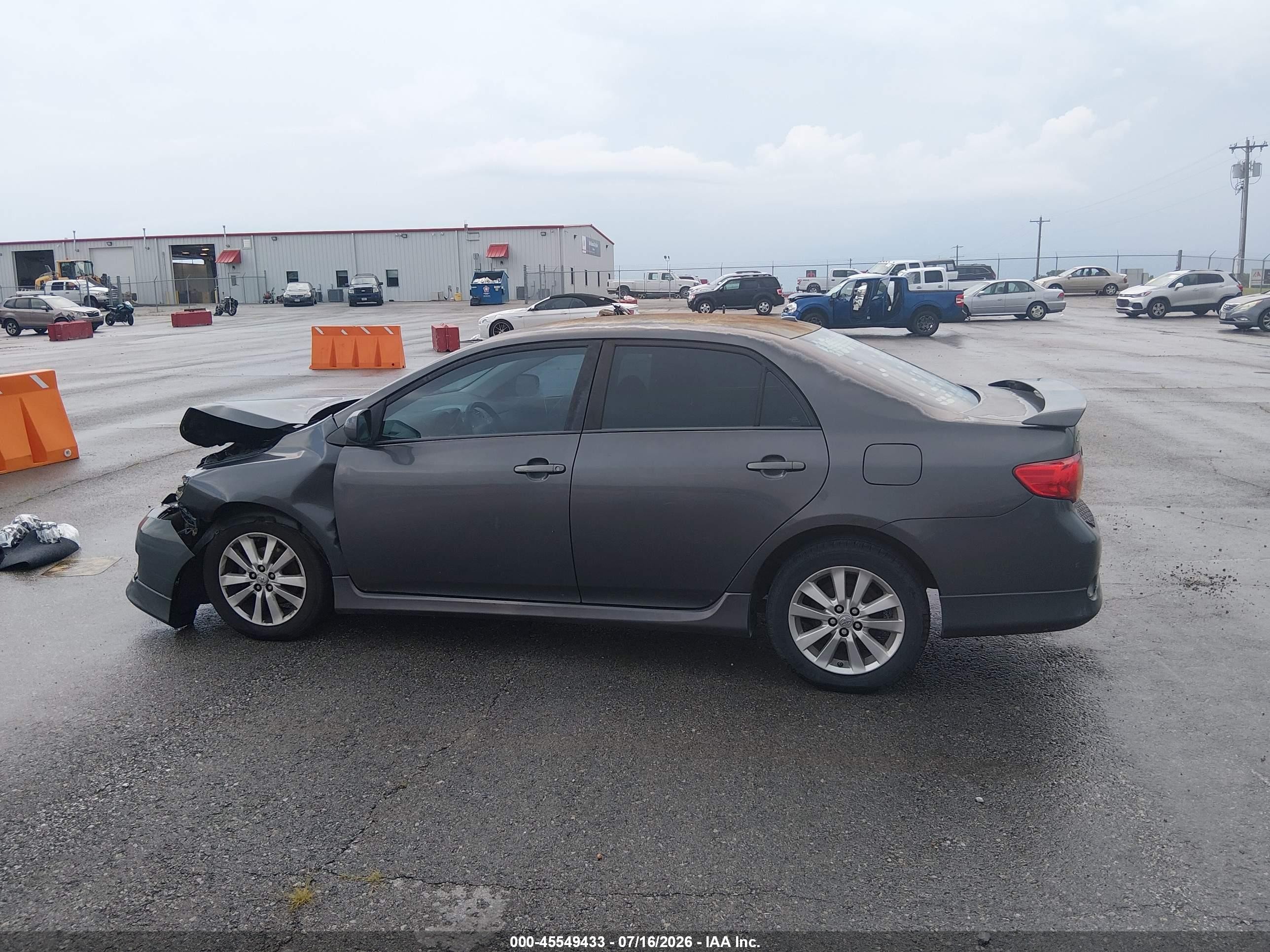 2010 Toyota Corolla S Gray vin: 2T1BU4EE6AC461476