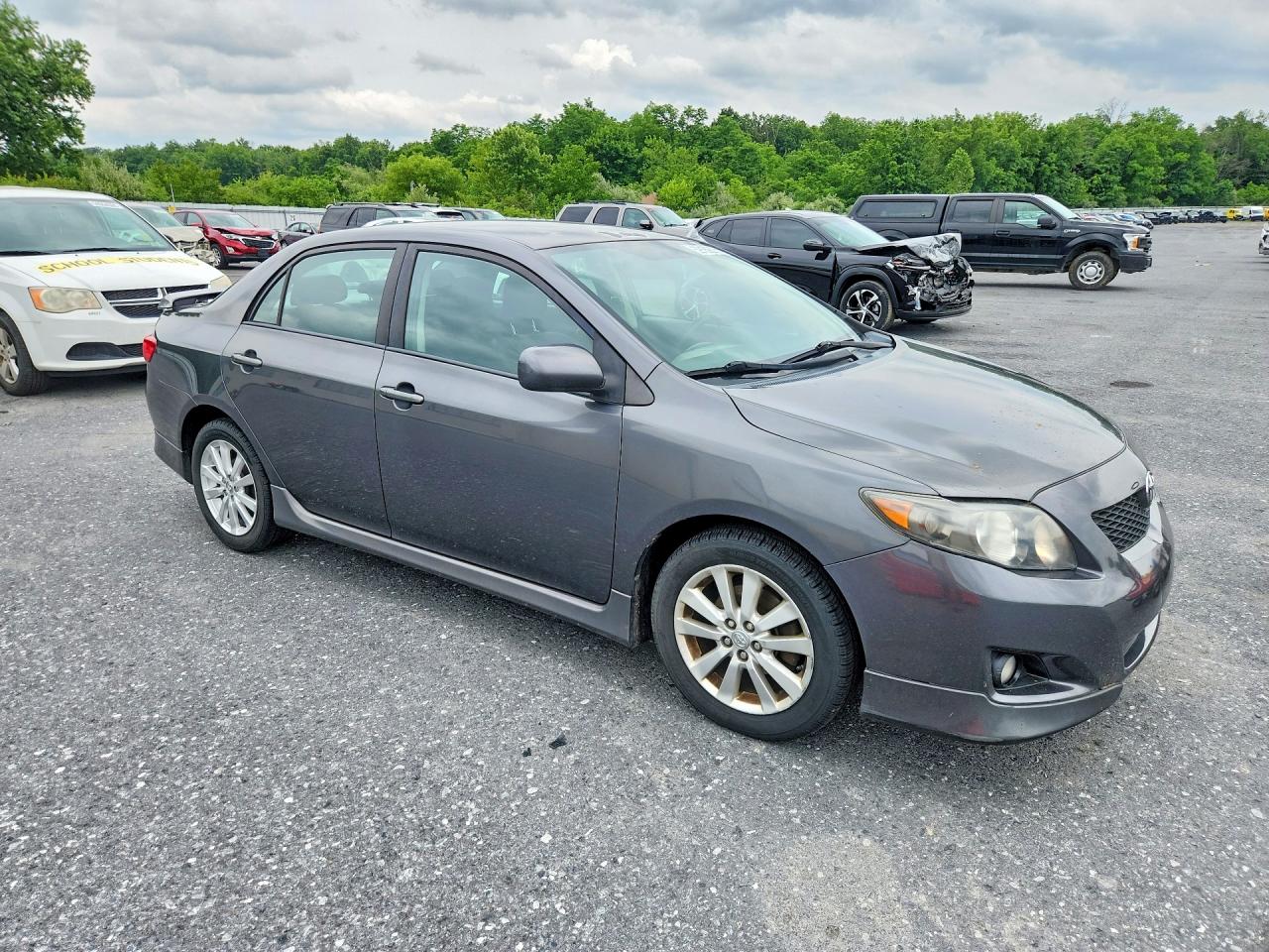 2010 Toyota Corolla S Gray vin: 2T1BU4EE6AC465916