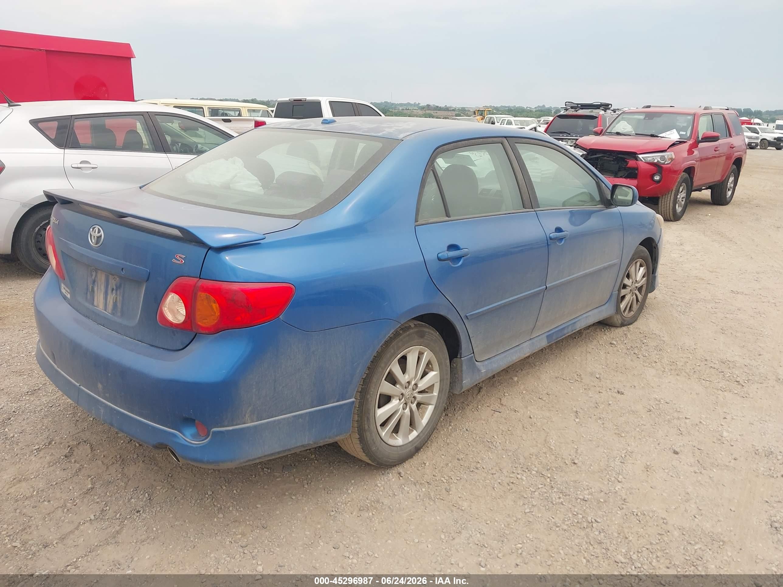 2010 Toyota Corolla S Blue vin: 2T1BU4EE6AC473370