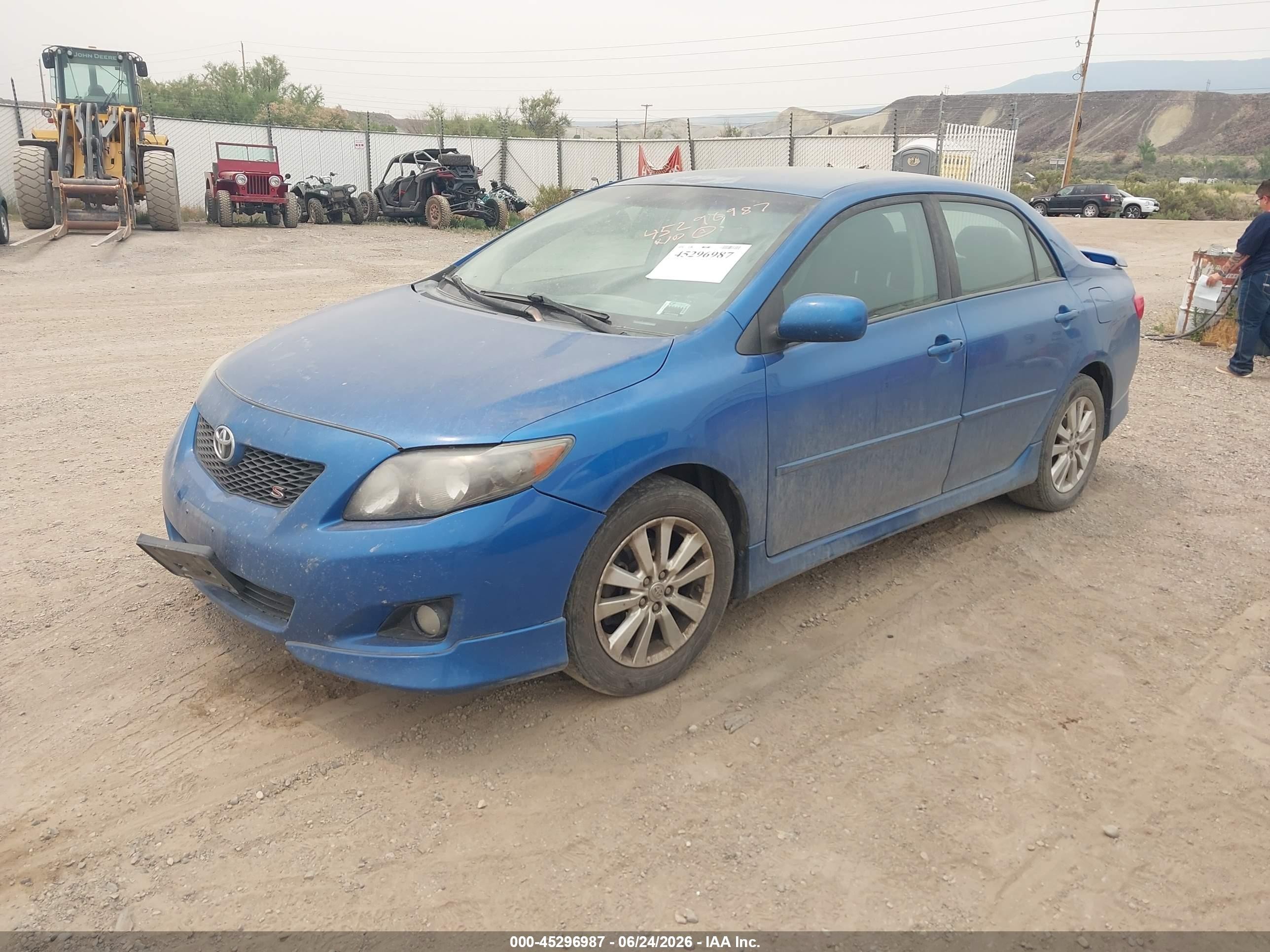 2010 Toyota Corolla S Blue vin: 2T1BU4EE6AC473370