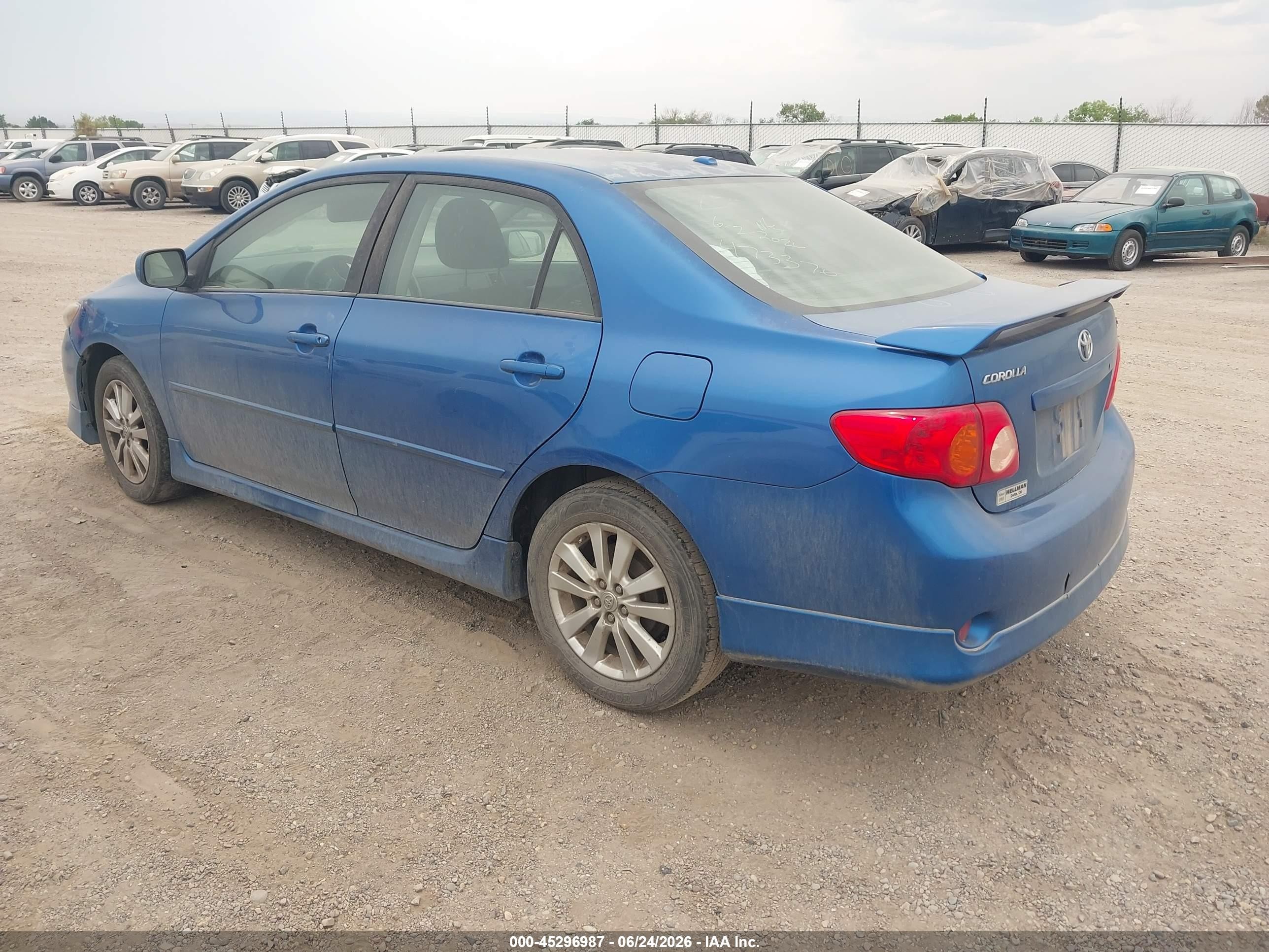2010 Toyota Corolla S Blue vin: 2T1BU4EE6AC473370