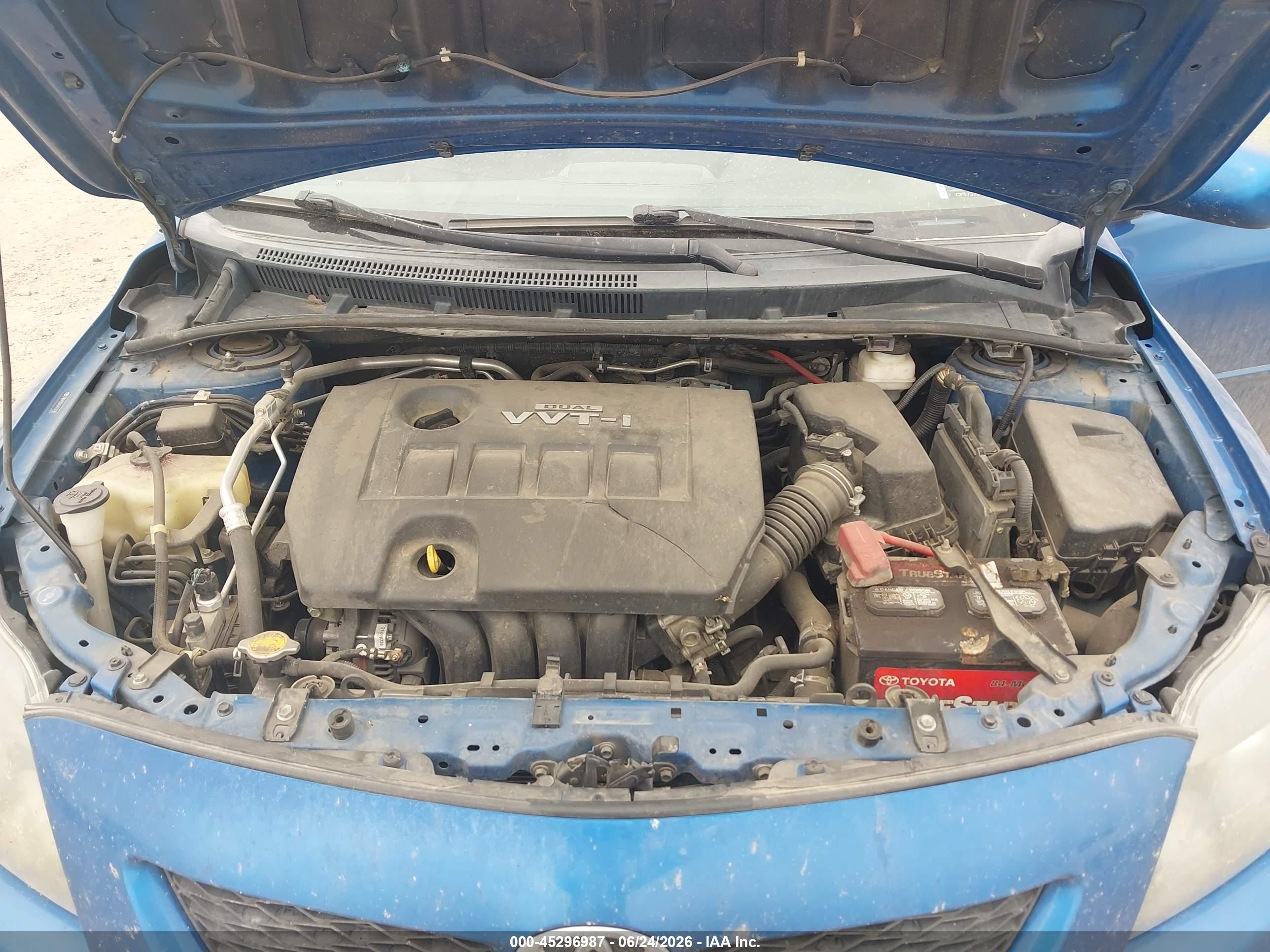 2010 Toyota Corolla S Blue vin: 2T1BU4EE6AC473370