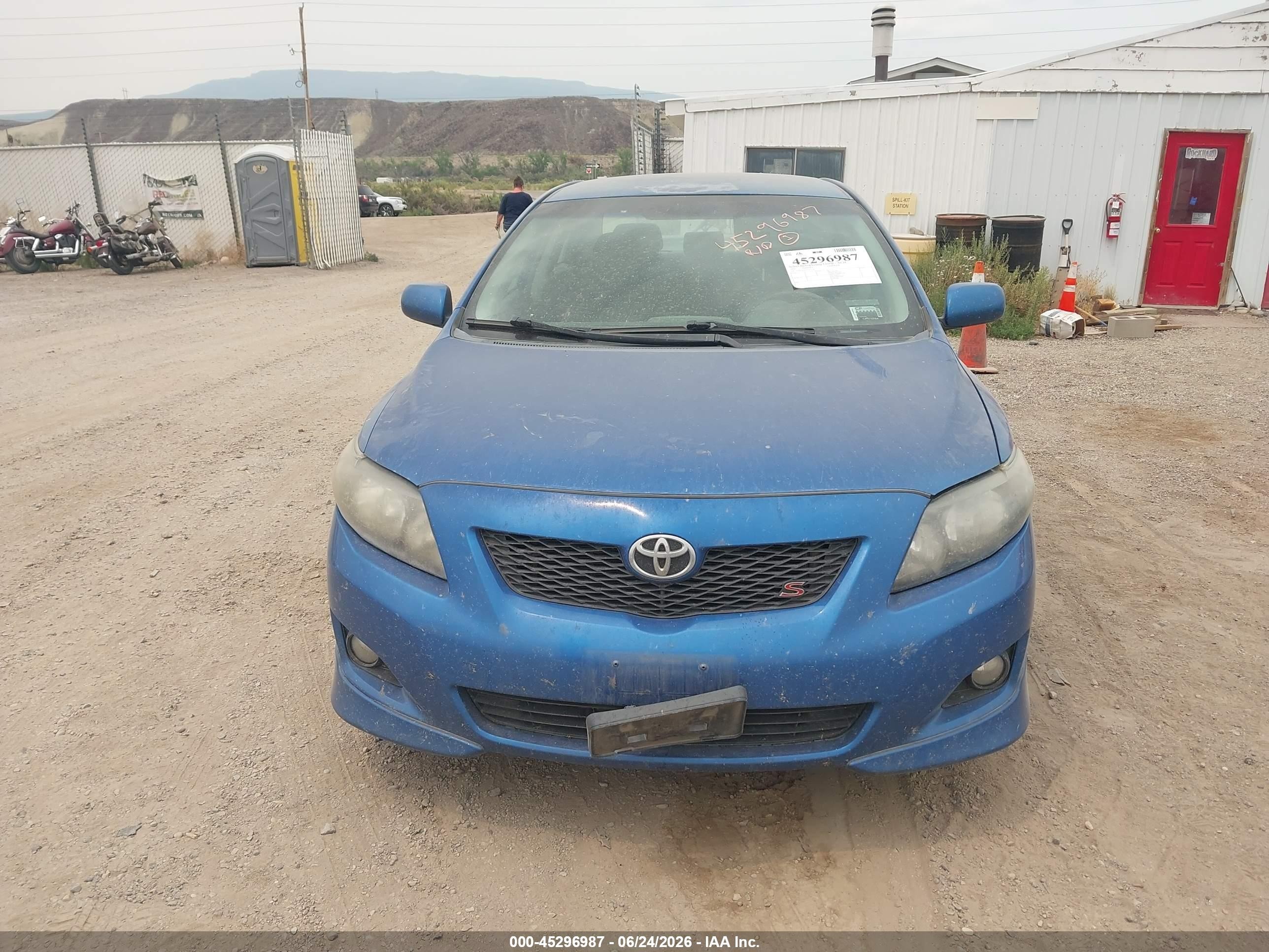 2010 Toyota Corolla S Blue vin: 2T1BU4EE6AC473370