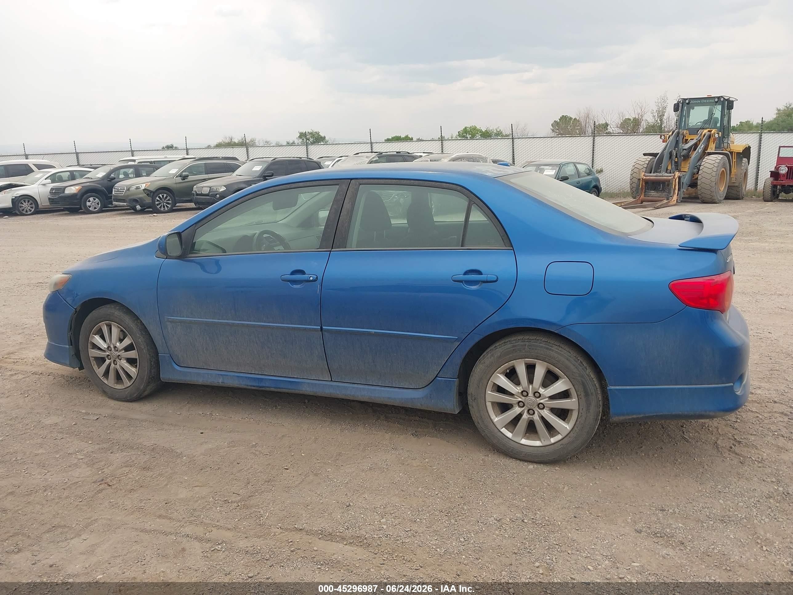 2010 Toyota Corolla S Blue vin: 2T1BU4EE6AC473370