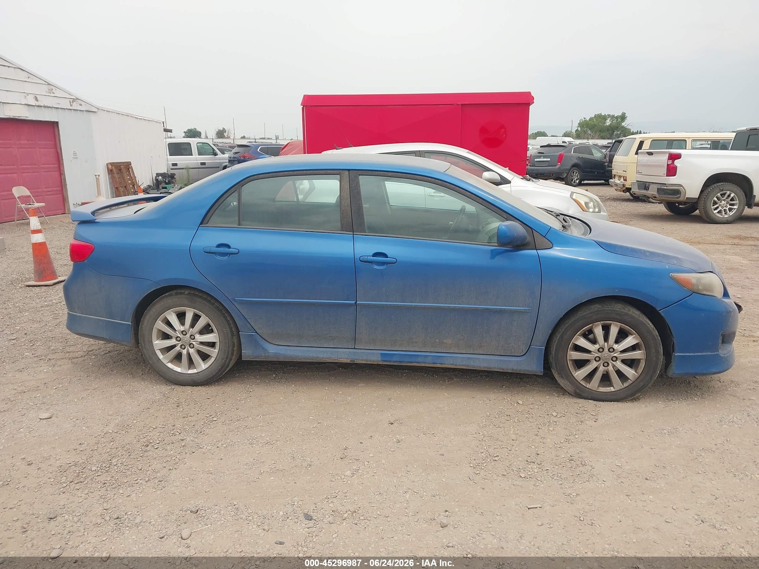 2010 Toyota Corolla S Blue vin: 2T1BU4EE6AC473370