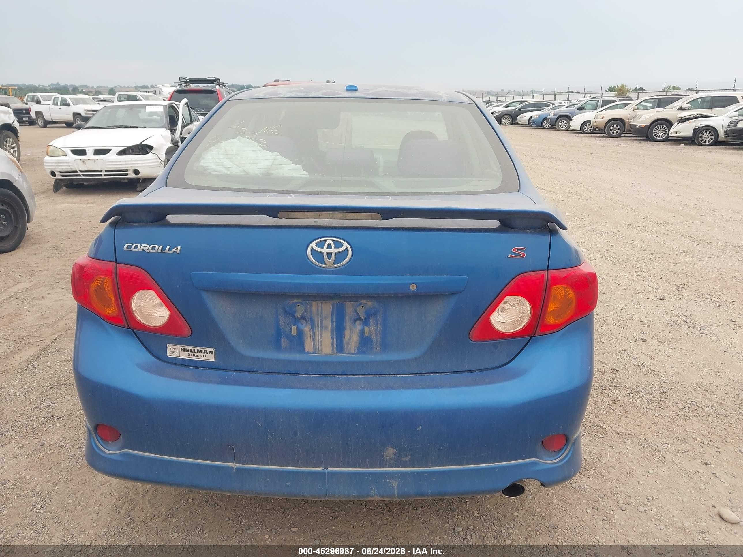 2010 Toyota Corolla S Blue vin: 2T1BU4EE6AC473370