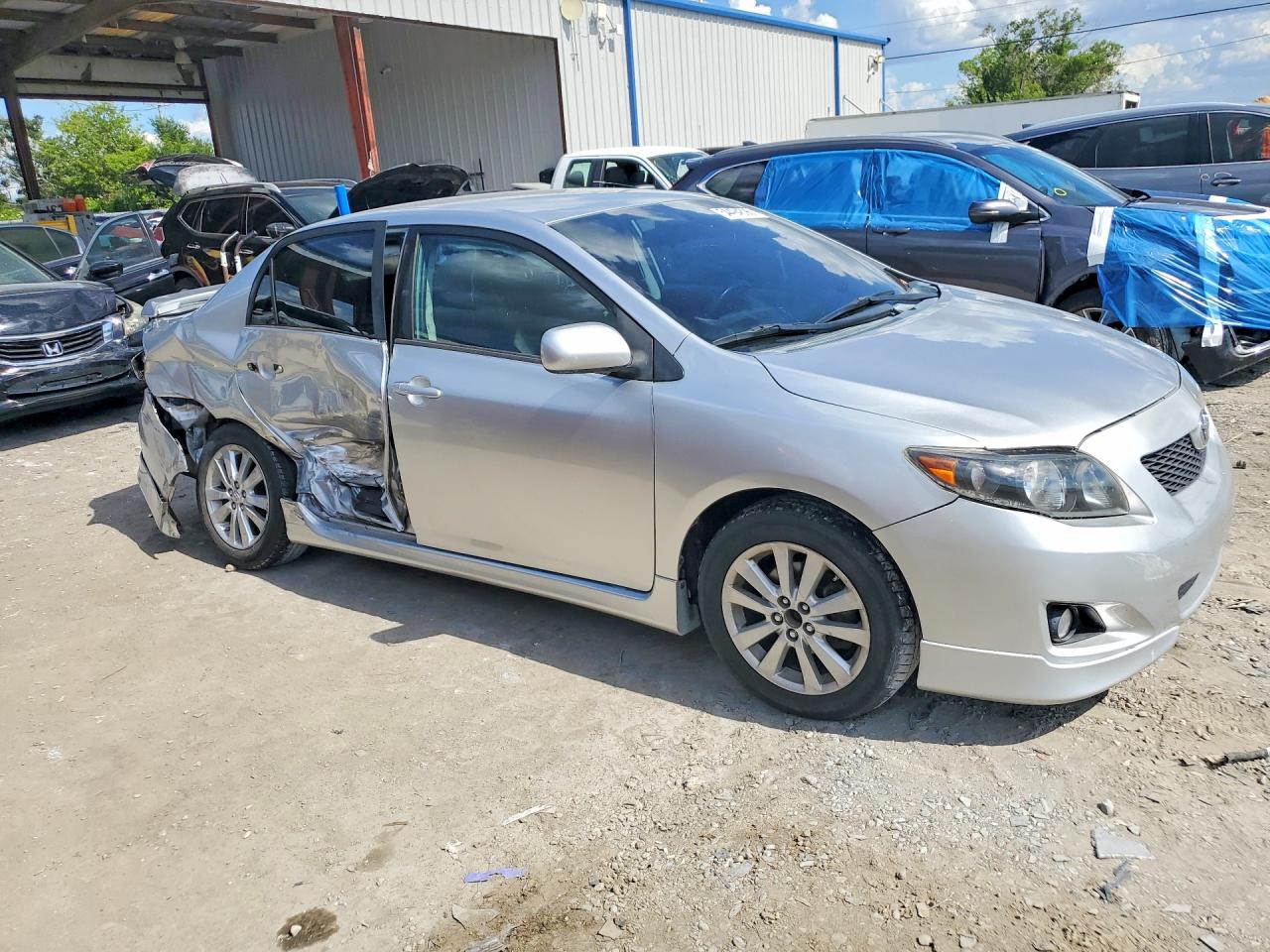 2010 Toyota Corolla S Silver vin: 2T1BU4EE6AC474549