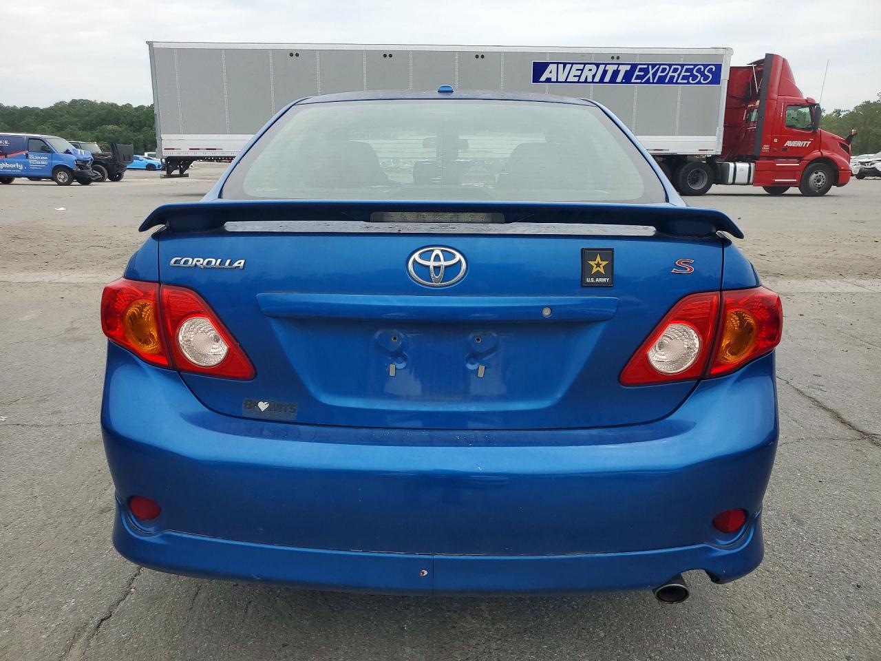 2010 Toyota Corolla S Blue vin: 2T1BU4EE6AC478259