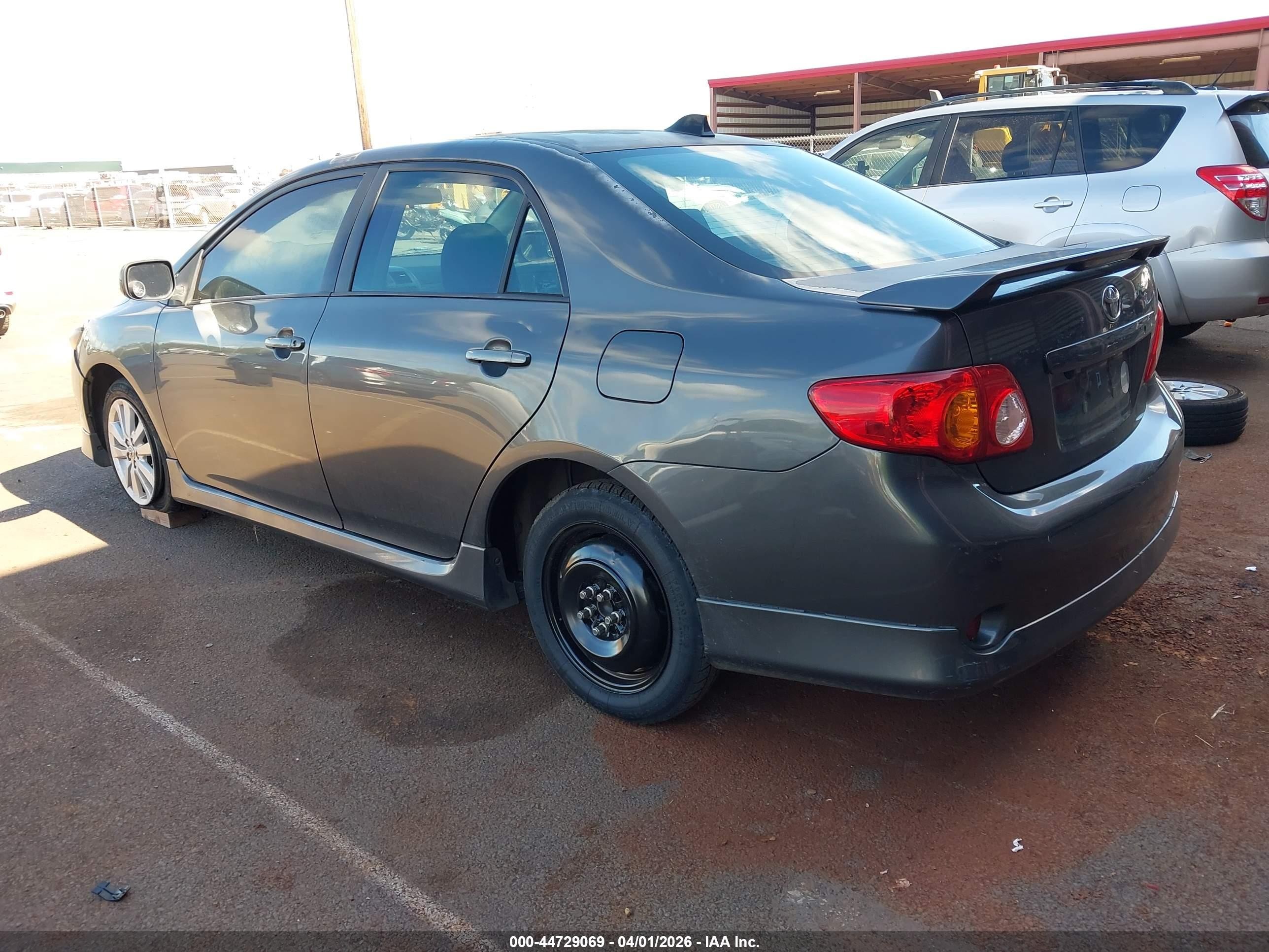 2010 Toyota Corolla S Gray vin: 2T1BU4EE6AC492257