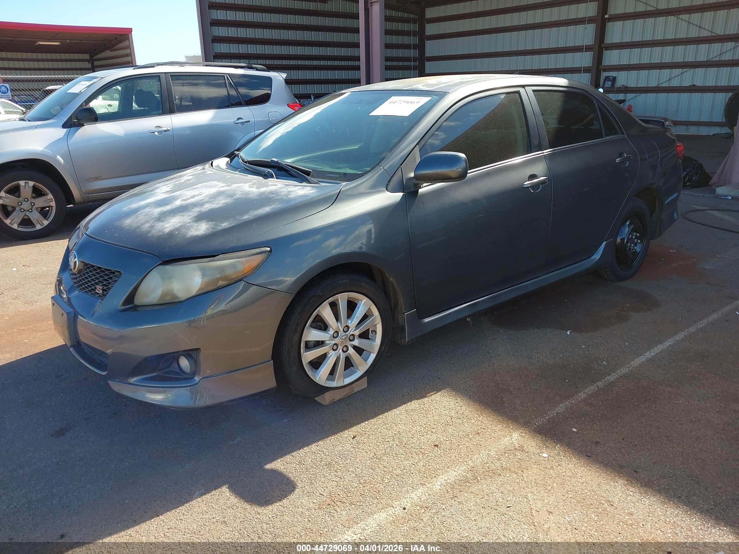 2010 Toyota Corolla S Gray vin: 2T1BU4EE6AC492257