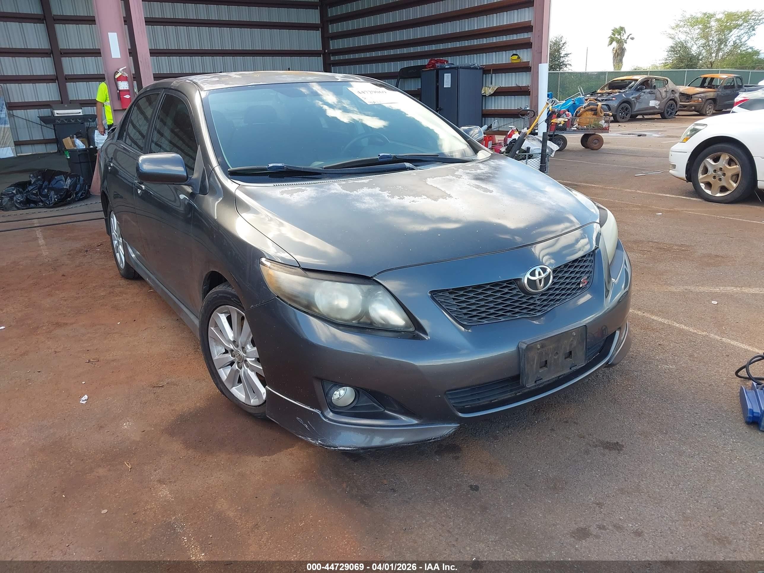 2010 Toyota Corolla S Gray vin: 2T1BU4EE6AC492257